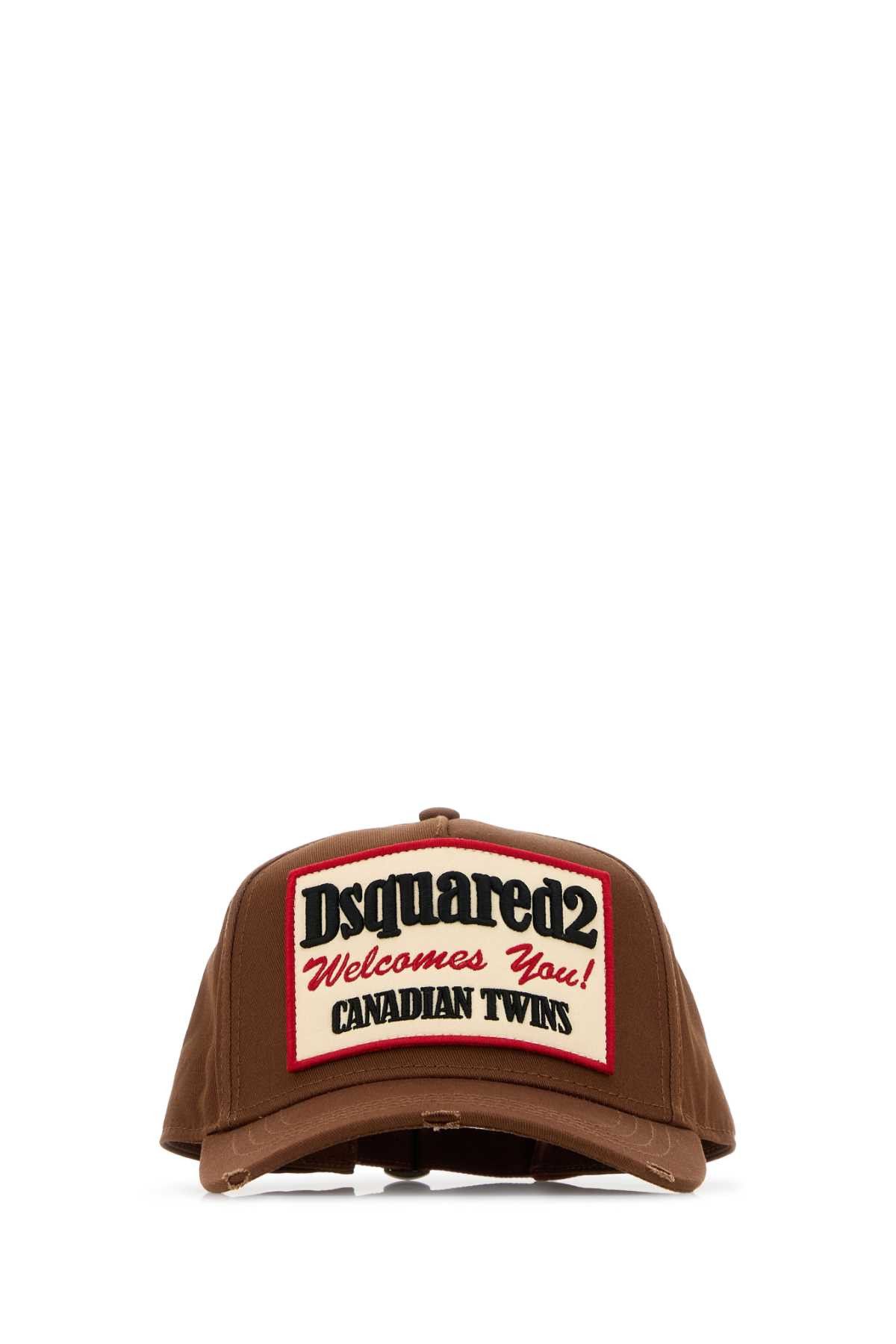 Dsquared2 Brown Cotton Baseball Cap Size ONE SIZE - 1 Thumbnail