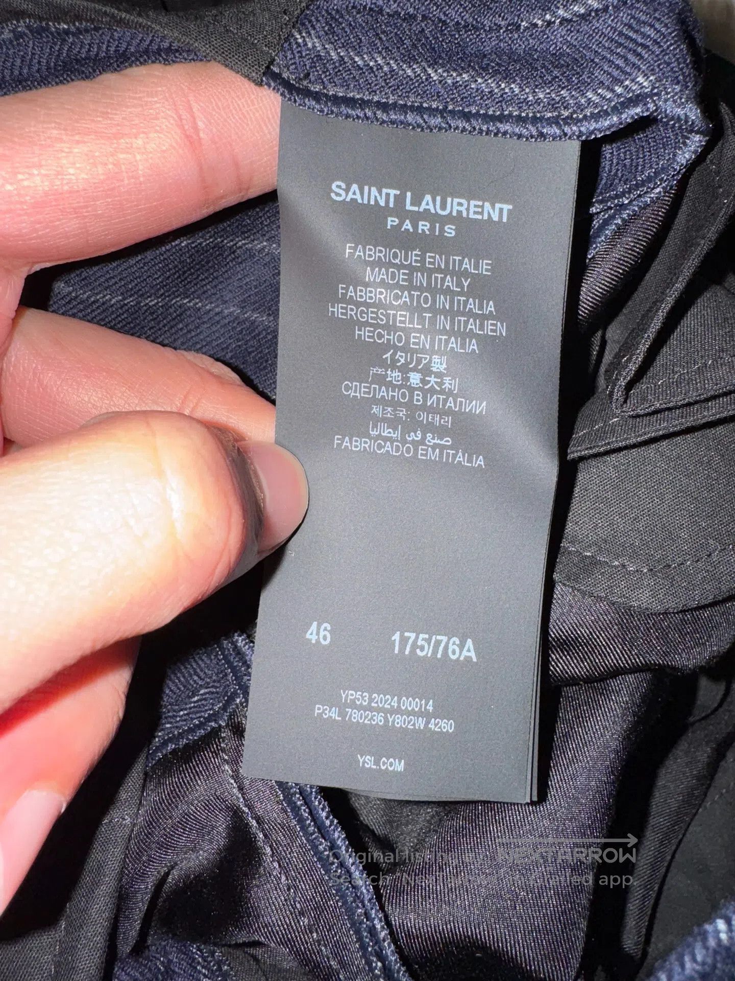 Saint Laurent Paris Saint Laurent Paris Double Pleat Flannel Trousers| Size US 30 / EU 46 - 5 Thumbnail