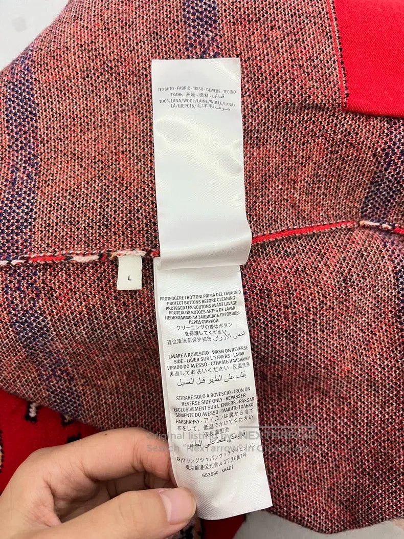 Gucci Gucci Red Piglet Sweater Cardigan coat Size L / US 10 / IT 46 - 6 Thumbnail