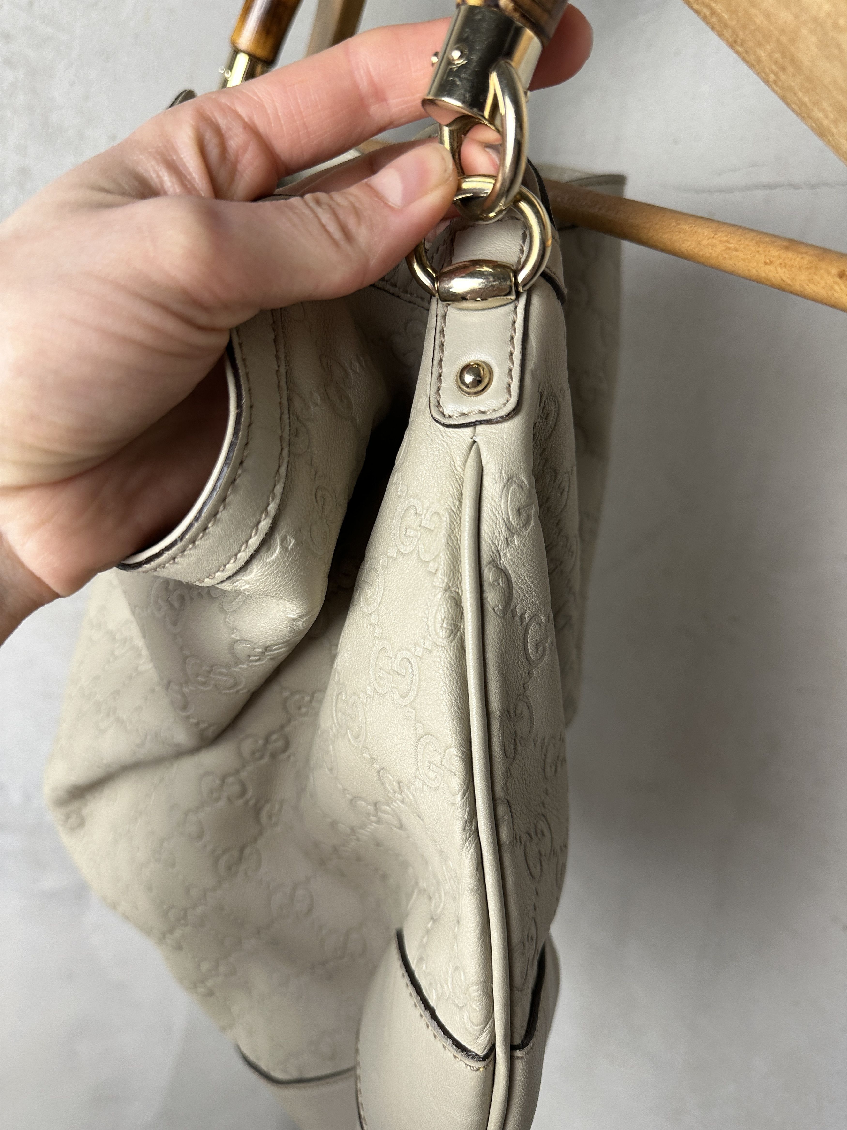 Gucci Gucci Pre-Owned bamboo-handle GG Handbag Size ONE SIZE - 8 Thumbnail