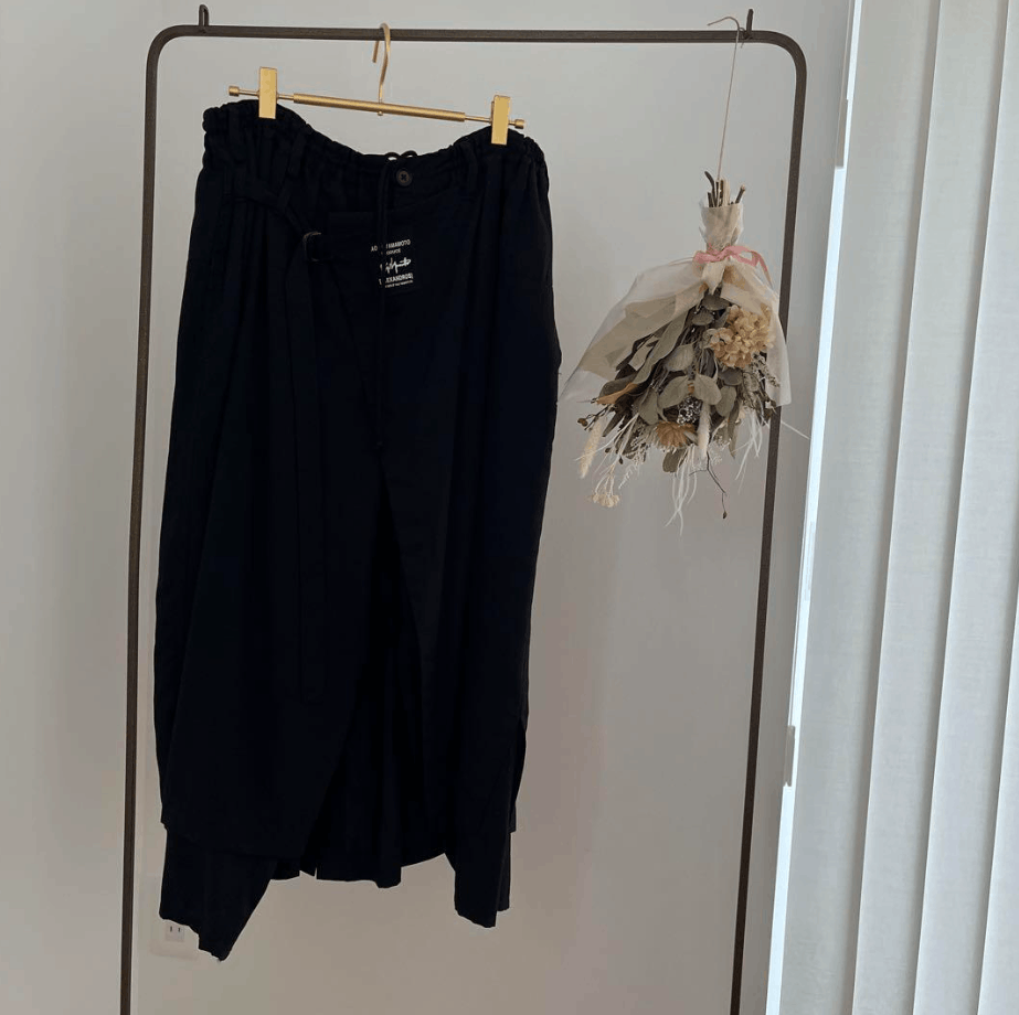 image of Yohji Yamamoto Pour Homme Alexandros Tencel Wrap Pants in Black, Men's (Size 34)