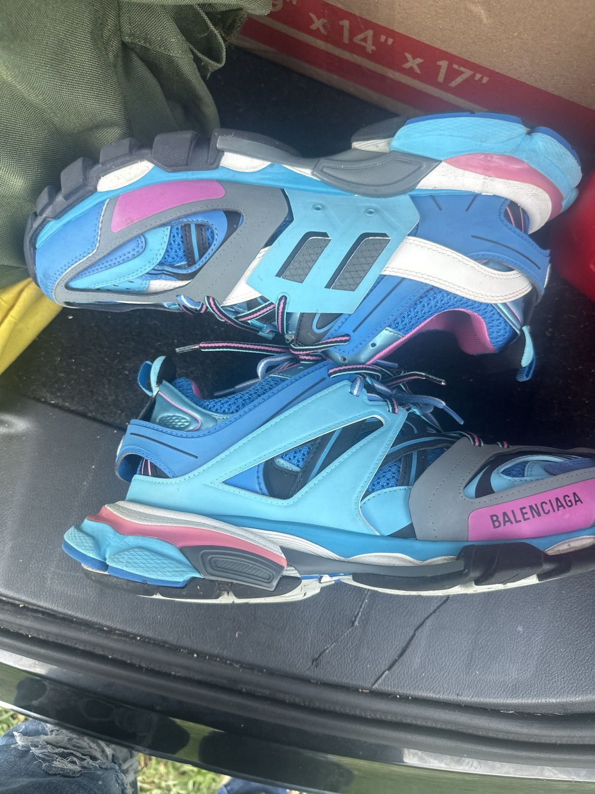 Balenciaga Blue pink balenciaga sz 45 Size US 12 / EU 45 - 2 Thumbnail