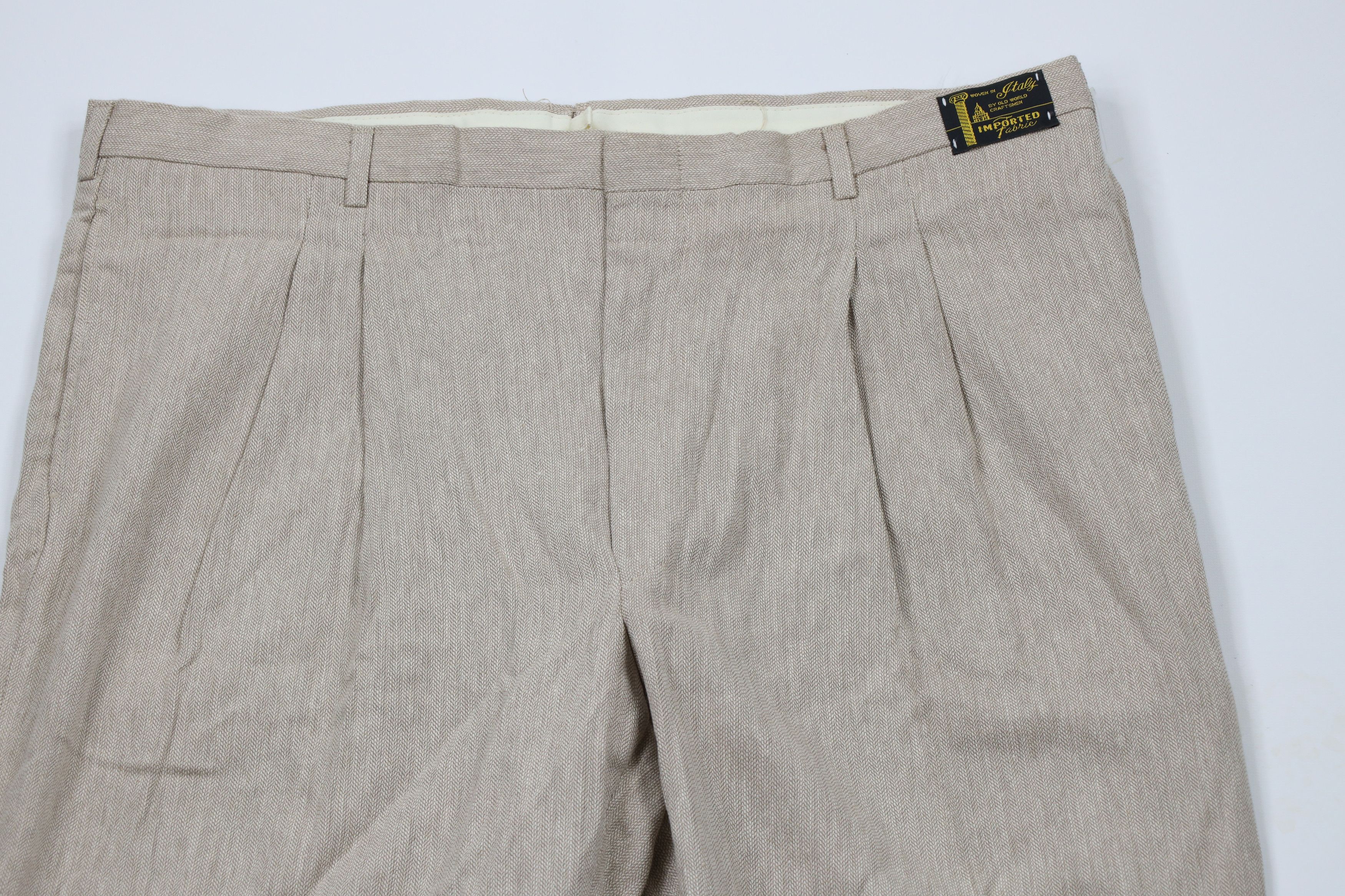 Vintage Deadstock Vintage 70s Streetwear Weave Chino Pants USA Size US 40 / EU 56 - 2 Thumbnail
