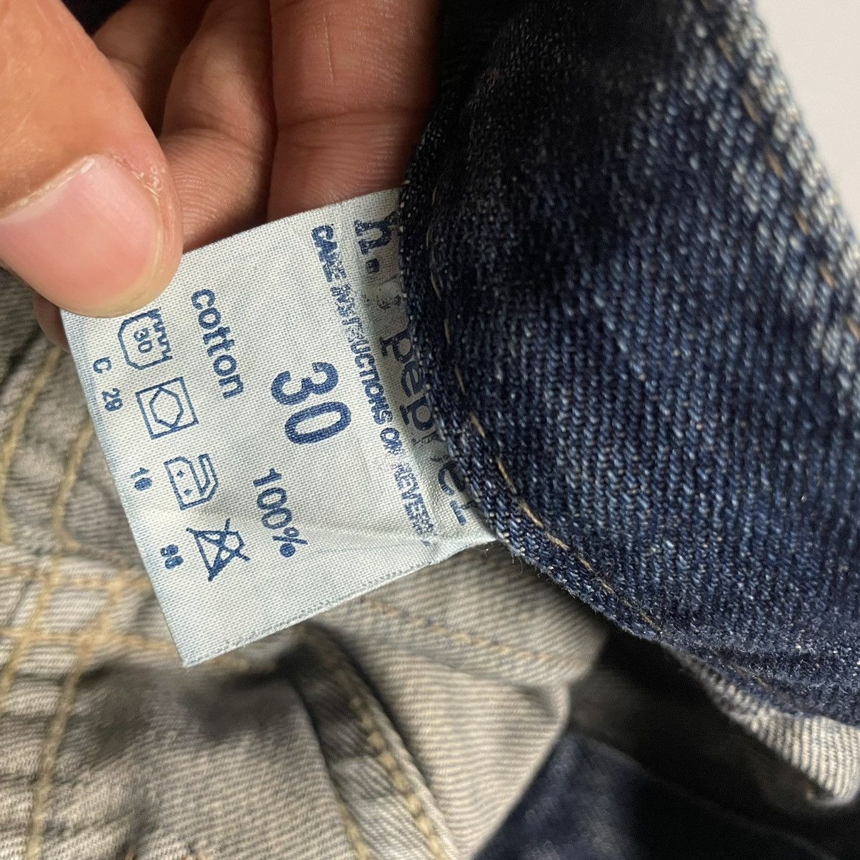 Le Grande Bleu (L.G.B.) SUPER FLARE VINTAGE HOT PEPPER BUTTON FLY DENIM PANTS Size US 32 / EU 48 - 15 Thumbnail