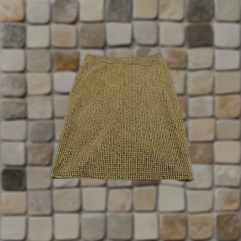 Michael Kors VINTAGE Michael Kors Pencil Skirt Women S Brown Cotton Blend Zipper Knee Length Straight & Pencil 90s/Multi-Occasion Mens? Womens Size 28" / US 6 / IT 42 - 1 Thumbnail