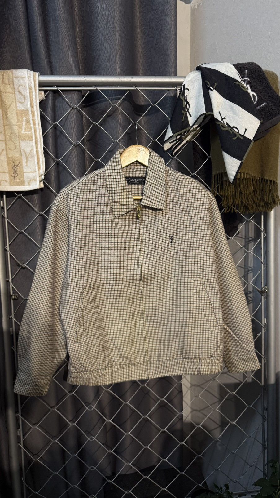 Yves Saint Laurent VINTAGE YVES SAINT LAURENT (YSL) JACKET CHECKERED PATTERN Size US M / EU 48-50 / 2 - 1 Thumbnail