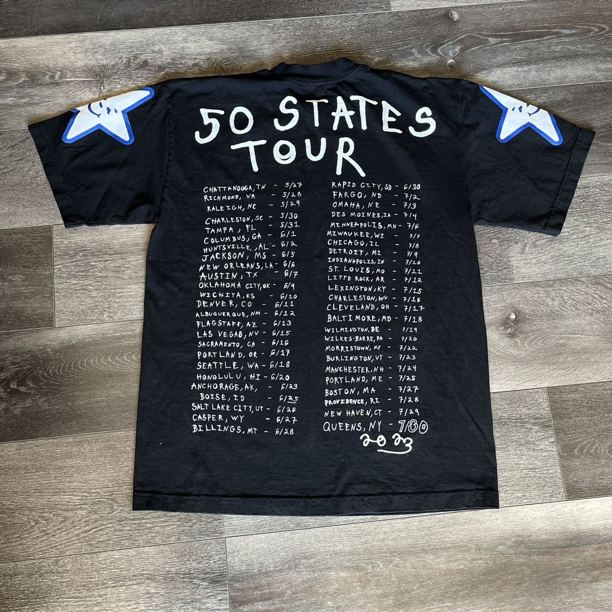 Asspizza Asspizza 50 States Tour American Flag Graphic T Shirt Black Size US M / EU 48-50 / 2 - 2 Thumbnail