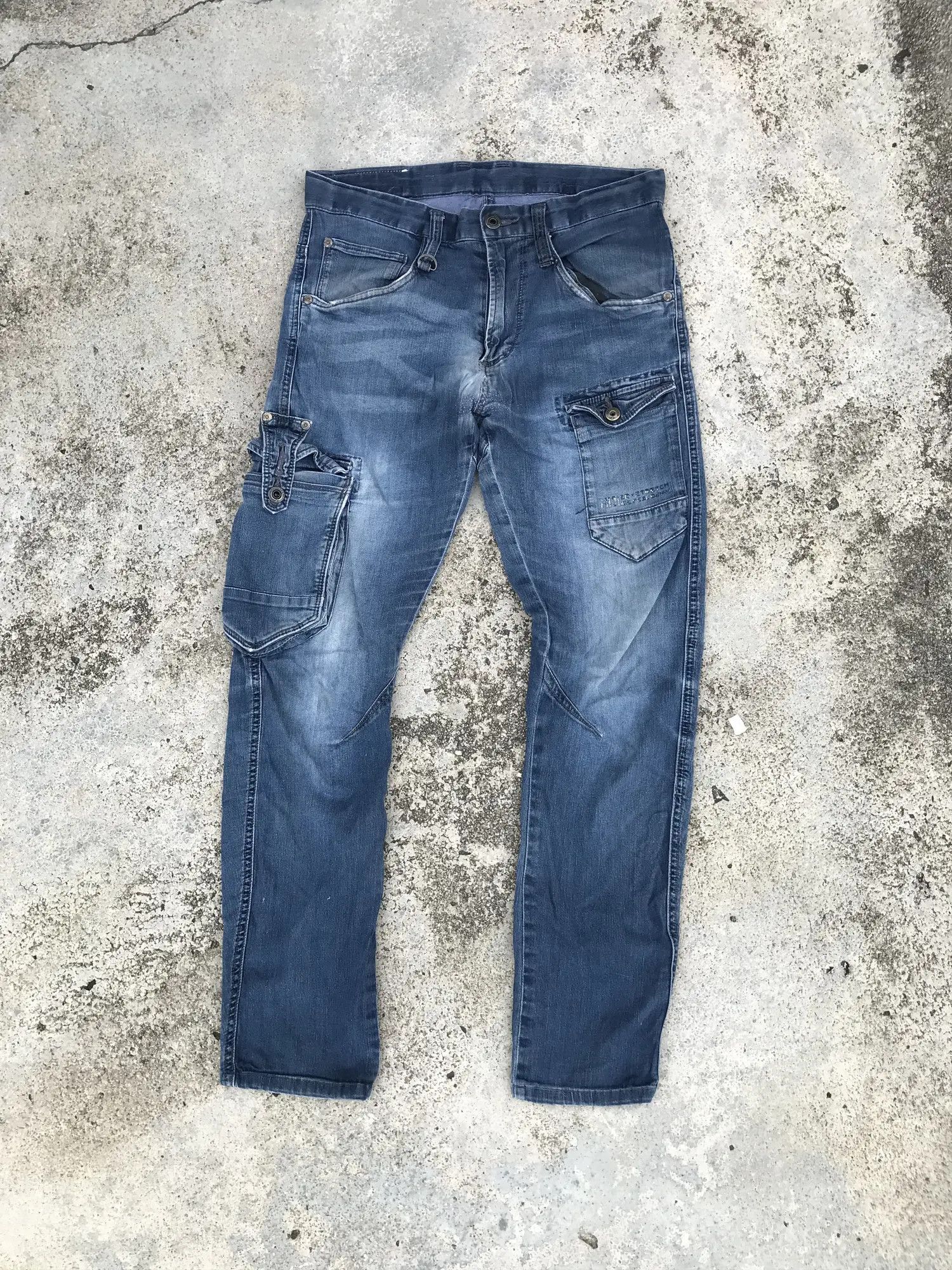 Japanese Brand Frontier Dagger Pocket Multipocket Denim Size US 31 - 1 Thumbnail