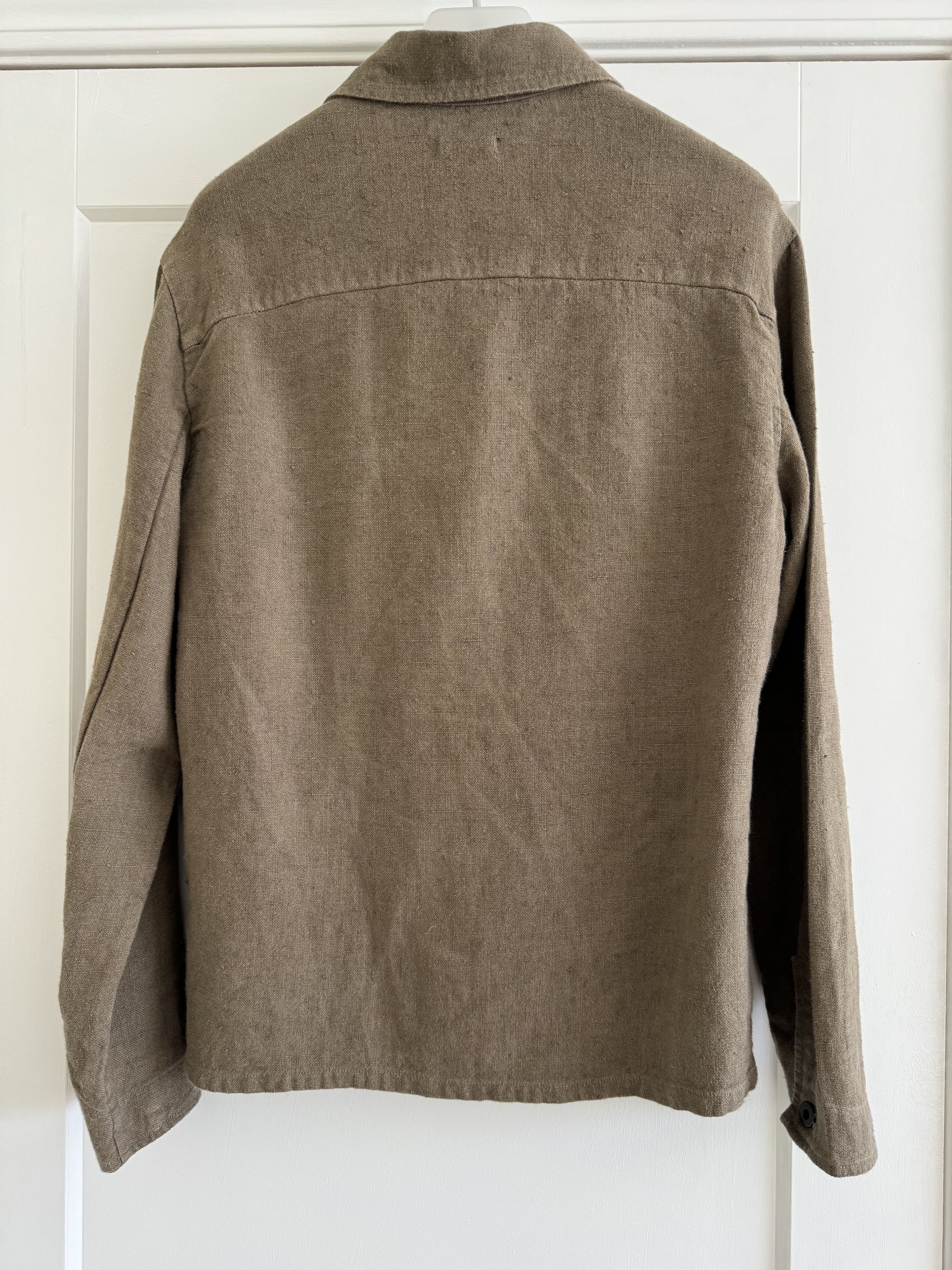 Evan Kinori Evan Kinori Three Pocket Jacket Clay Linen Size