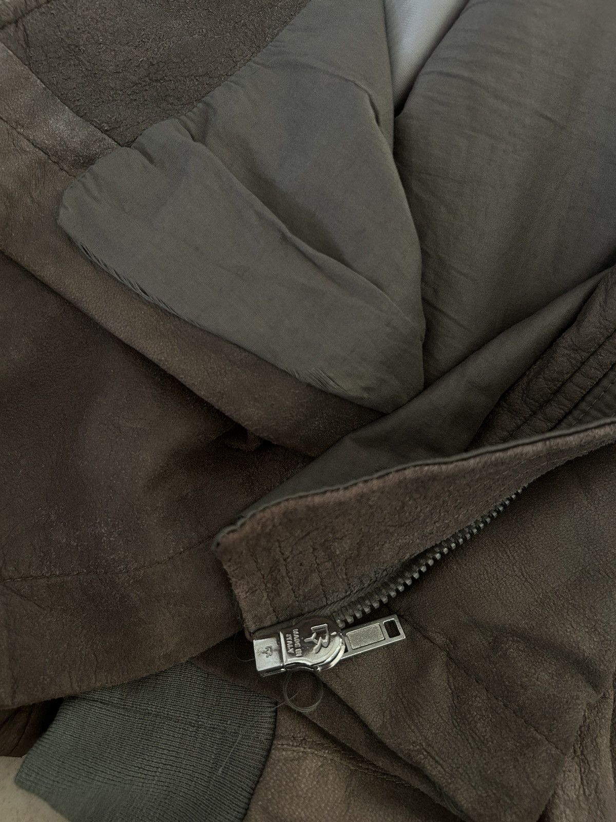 Rick Owens RICK OWENS LAMB LEATHER FLIGHT JACKET Size US XS / EU 42 / 0 - 8 Thumbnail