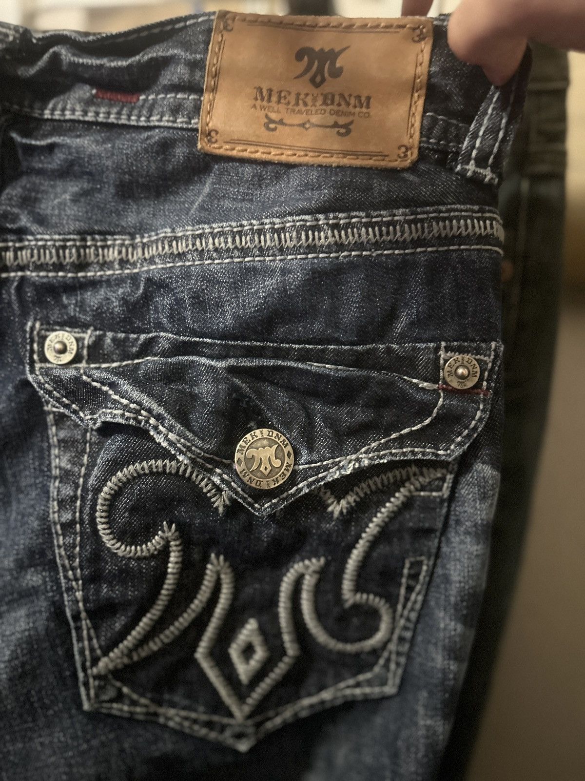 Mek Denim × Vintage Crazy Vintage Y2K/2000s Rare Mek Jeans Size US 34 / EU 50 - 7 Thumbnail