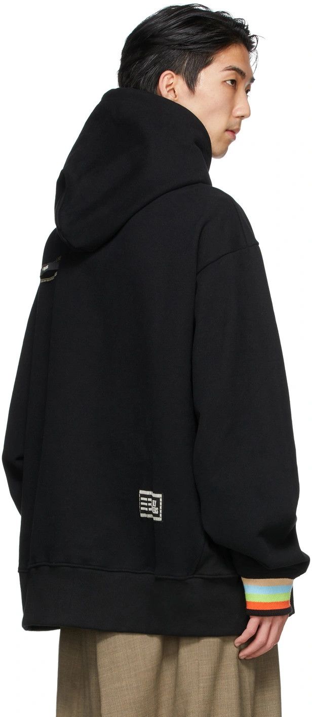 NAMESAKE o1mle0424 Contrast Rib Hoodies in Black Size US XS / EU 42 / 0 - 3 Thumbnail