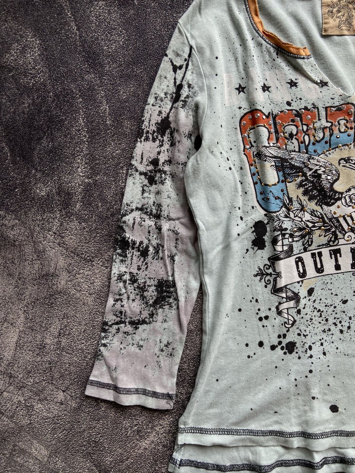 If Six Was Nine Vintage Cold Rush Outlaws Skinny Minnie Longsleeve Size M / US 6-8 / IT 42-44 - 3 Thumbnail