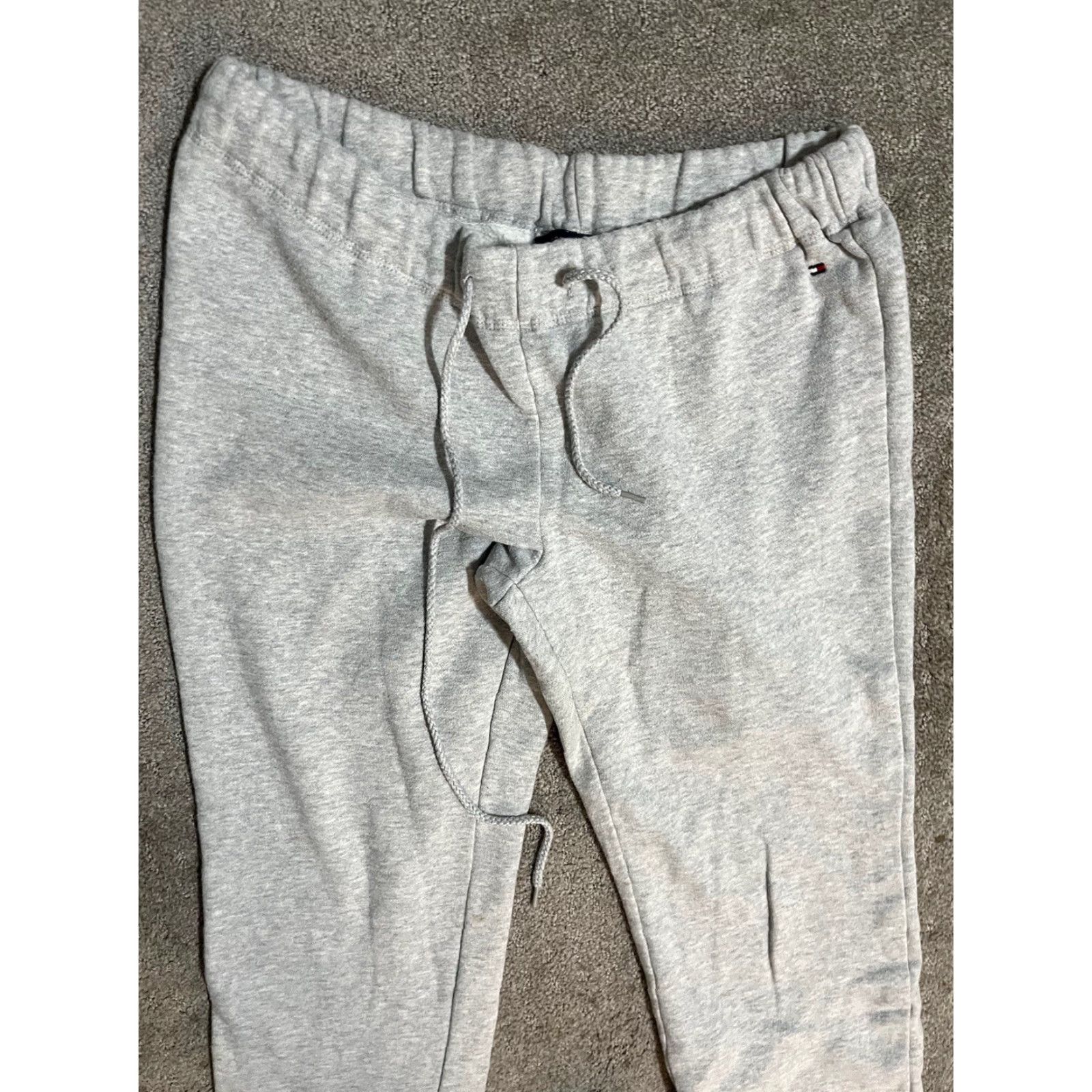 Tommy Hilfiger Tommy Hilfiger Sweatpants Women M Gray Drawstring Joggers Knit Casual Sports Modern Tapered Inseam See Images Size 32" / US 10 / IT 46 - 2 Thumbnail