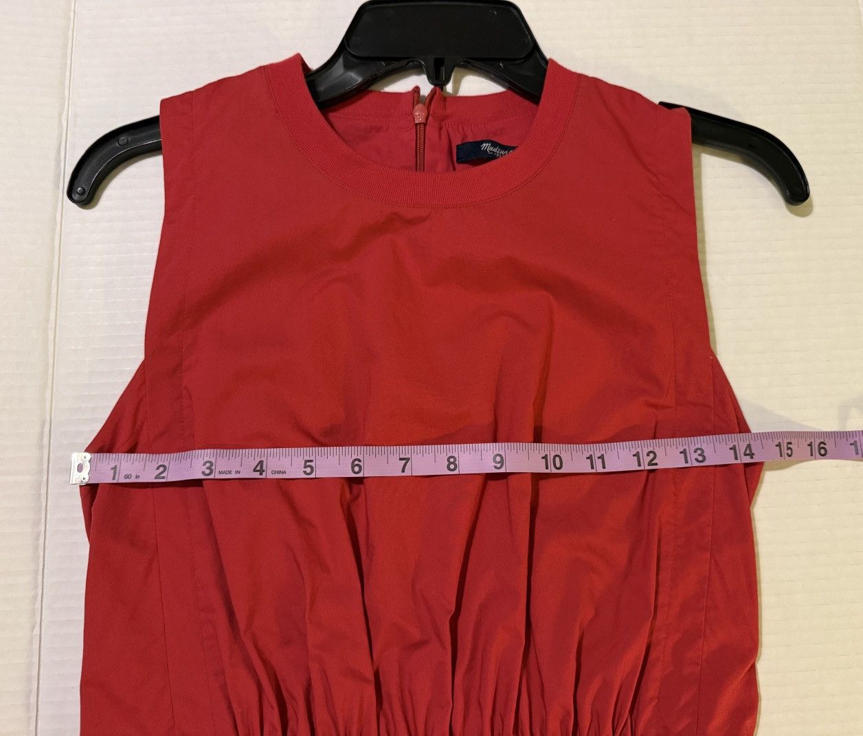 Madewell Madewell Bandana Red Lakeshore Sleeveless Cotton Midi Dress Size XS / US 0-2 / IT 36-38 - 8 Thumbnail