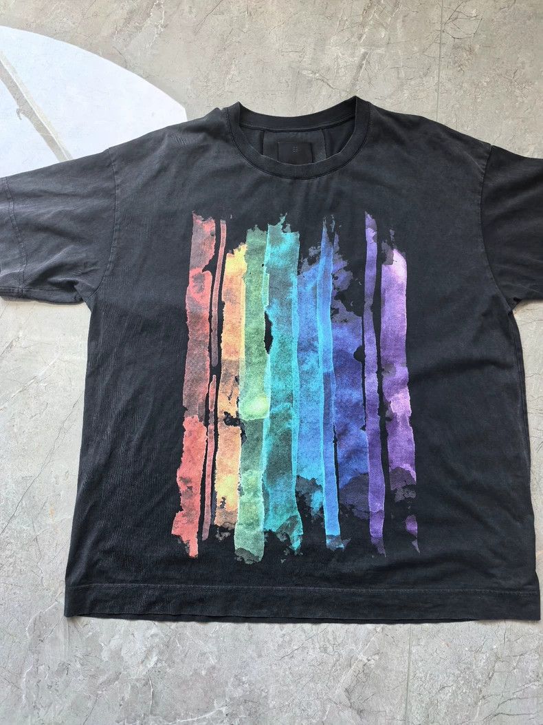 Givenchy Givenchy Water-Washed Rainbow Short Sleeve, XL Size, Short Size US XL / EU 56 / 4 - 1 Thumbnail