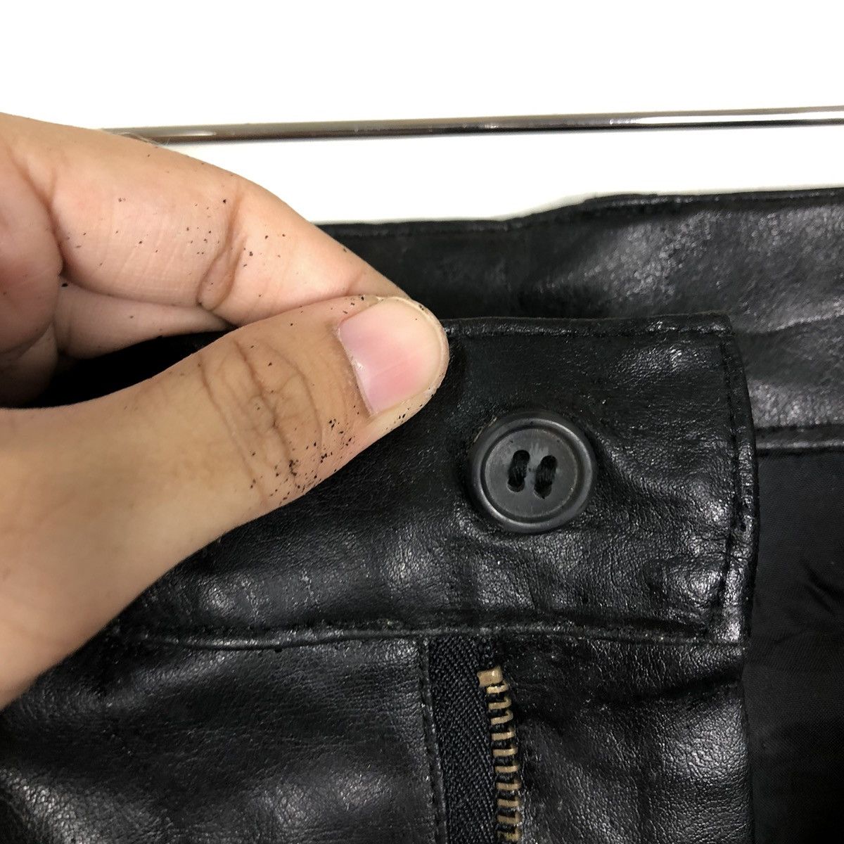 Genuine Leather 🔥90’s Vintage Genuine Leather Pants Fellow Issey Miyake Size US 28 / EU 44 - 10 Thumbnail