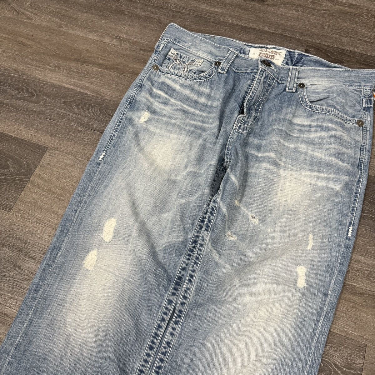 JNCO × Japanese Brand × Vintage Vintage Y2K big star baggy wide leg archive style distressed Size US 38 / EU 54 - 5 Thumbnail
