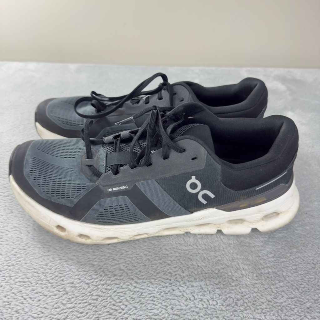 On On Cloudrunner 2 Men's Size 13 US/12.5 UK/48 EU Eclipse/Blac Size US 13 / EU 46 - 8 Thumbnail