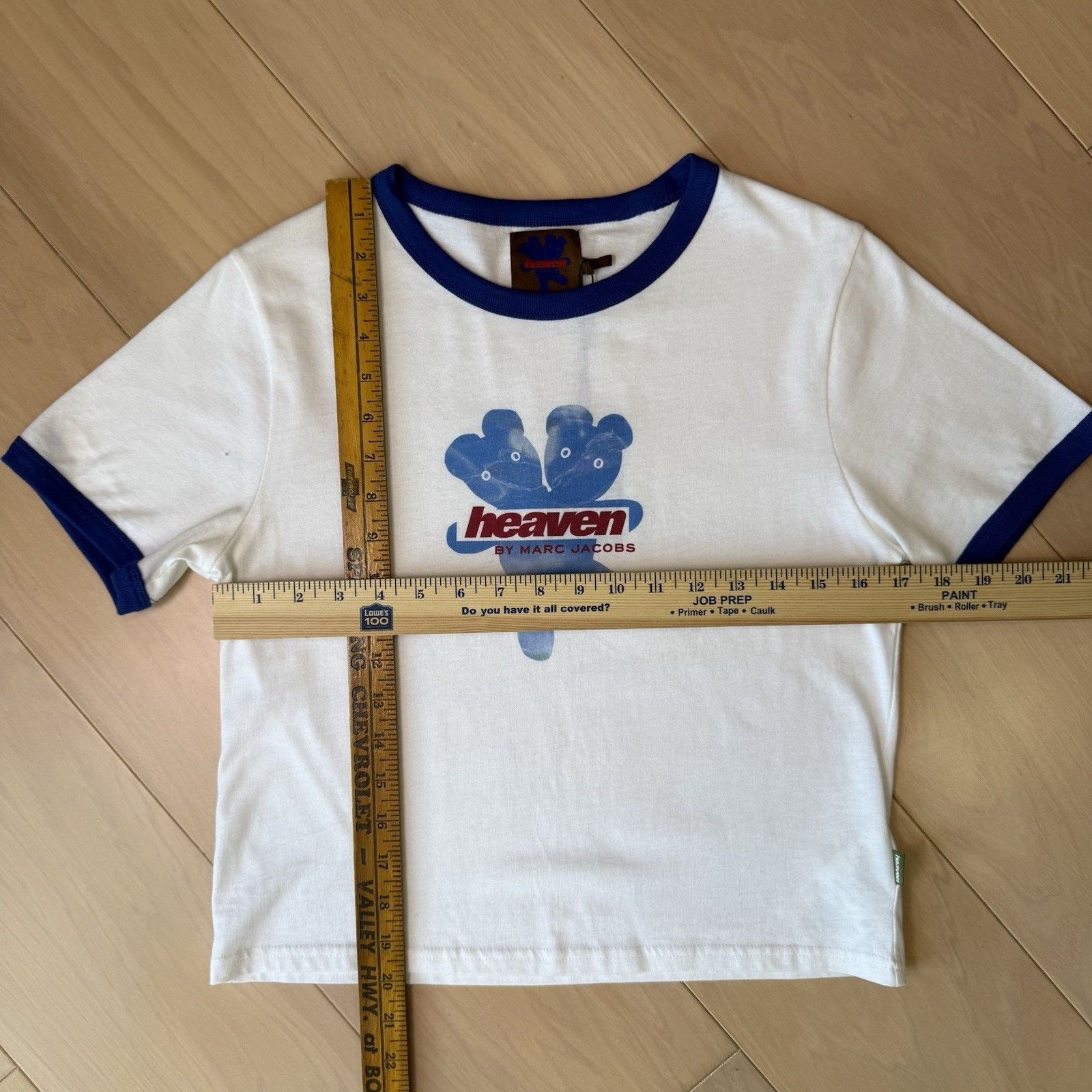 Marc Jacobs Marc Jacobs Heaven Shirt Women's Large White Ringer NWT Baby Size L / US 10 / IT 46 - 2 Thumbnail