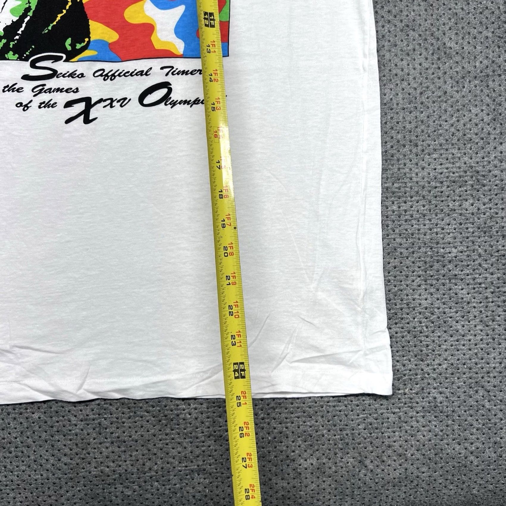Vintage VINTAGE Barcelona Olympics Games Running T-Shirt Mens Medium WHITE RARE 1988 Size US M / EU 48-50 / 2 - 6 Thumbnail