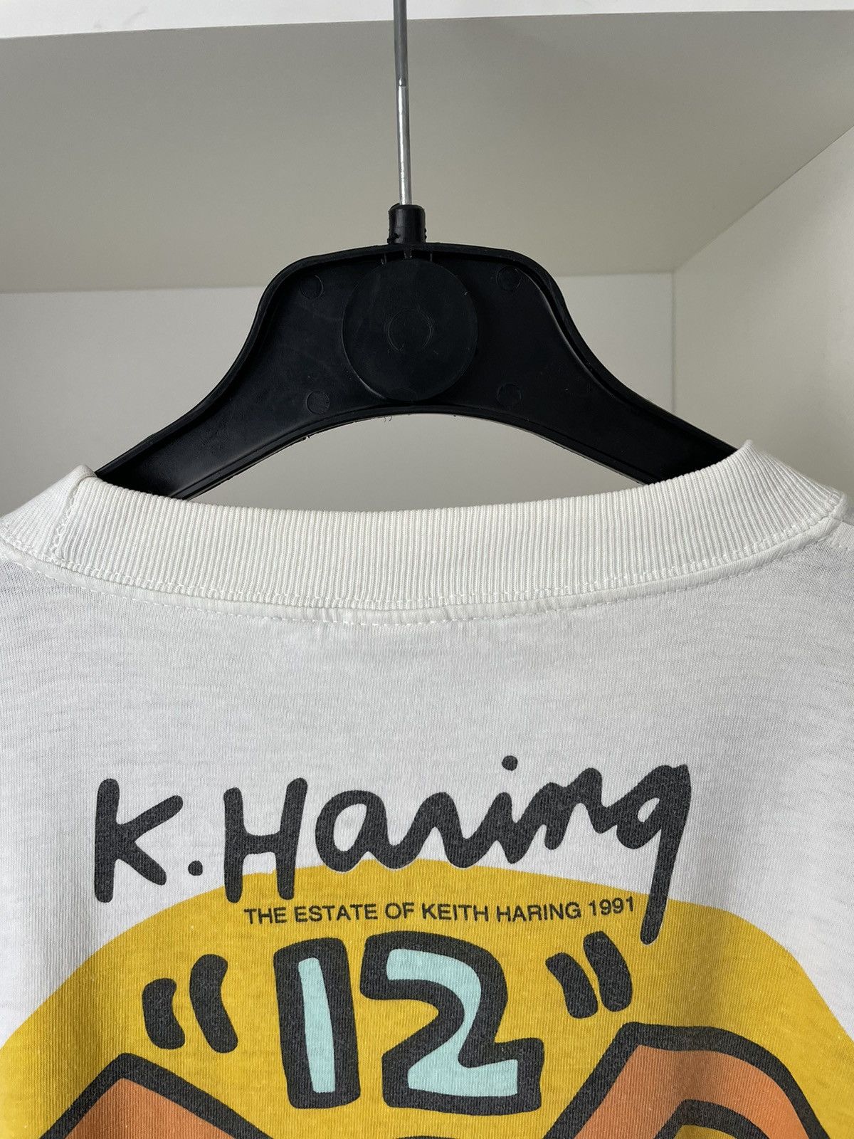 Keith Haring × Vintage Vintage Keith Haring 1991 T-Shirt Running Out Of Time Size US L / EU 52-54 / 3 - 6 Thumbnail