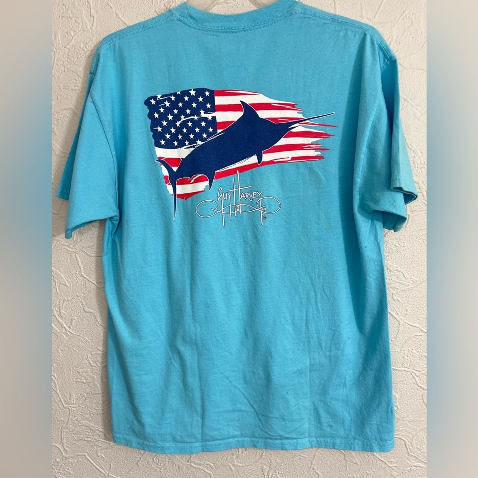 Guy Harvey Guy Harvey Bluewater Shirt Large Pocket Red Swordfish USA Size US L / EU 52-54 / 3 - 2 Thumbnail