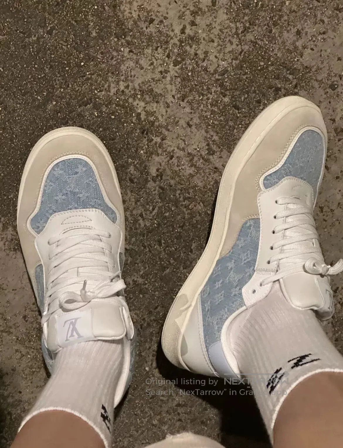 Louis Vuitton Louis Vuitton Stadium Denim Sneakers. Size US 5.5 / IT 35.5 - 9 Thumbnail
