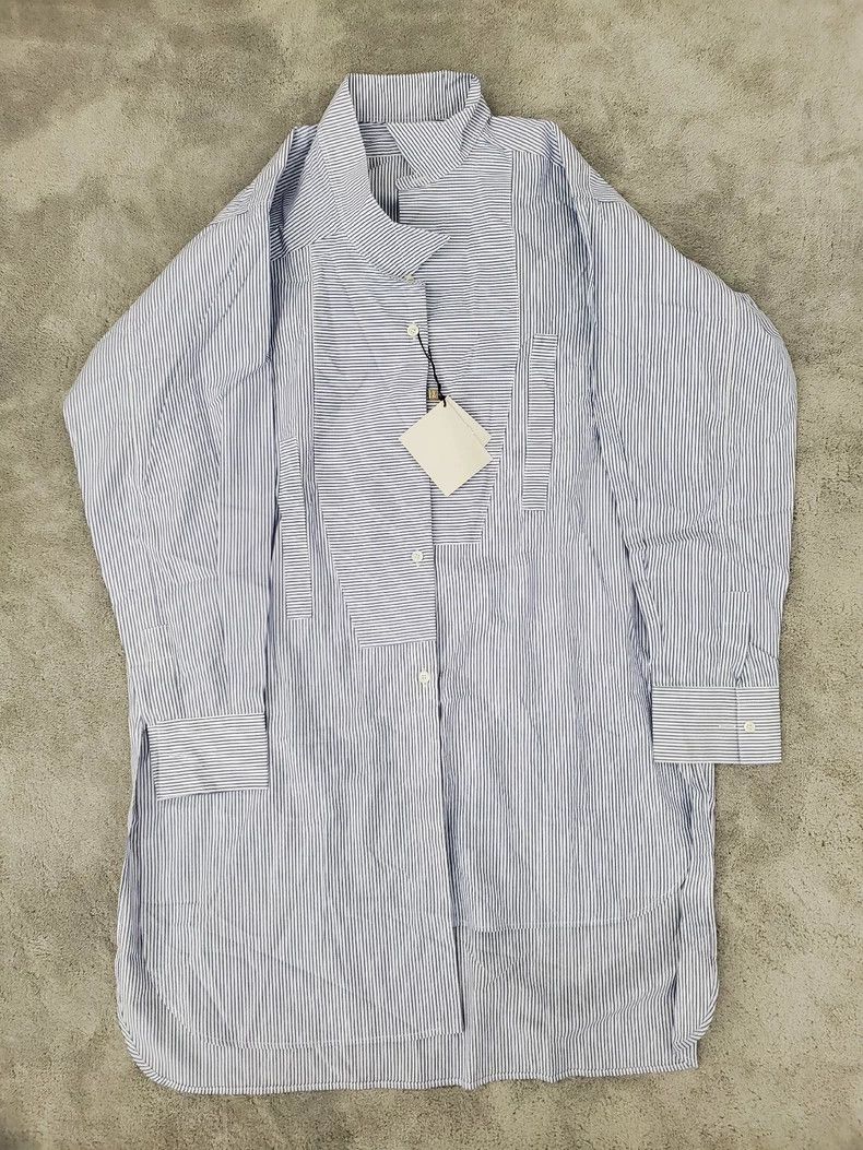 Loewe LOEWE A long asymmetrical striped shirt Size XXS / US 00 / IT 34 - 1 Thumbnail