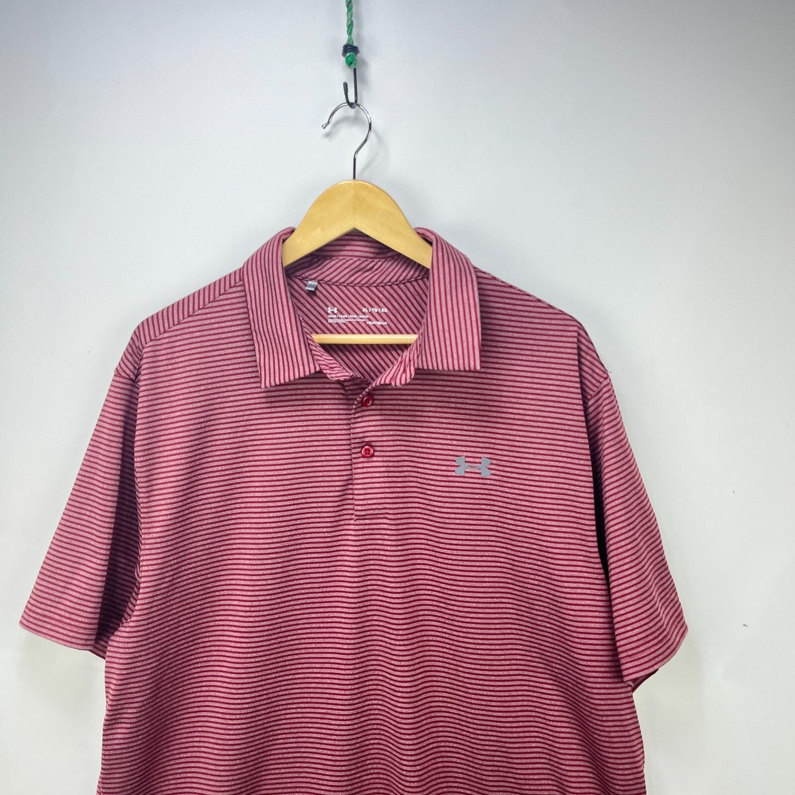 Under Armour × Vintage Under Armour HeatGear Loose Polo Golf Shirt XL Size US XL / EU 56 / 4 - 2 Thumbnail