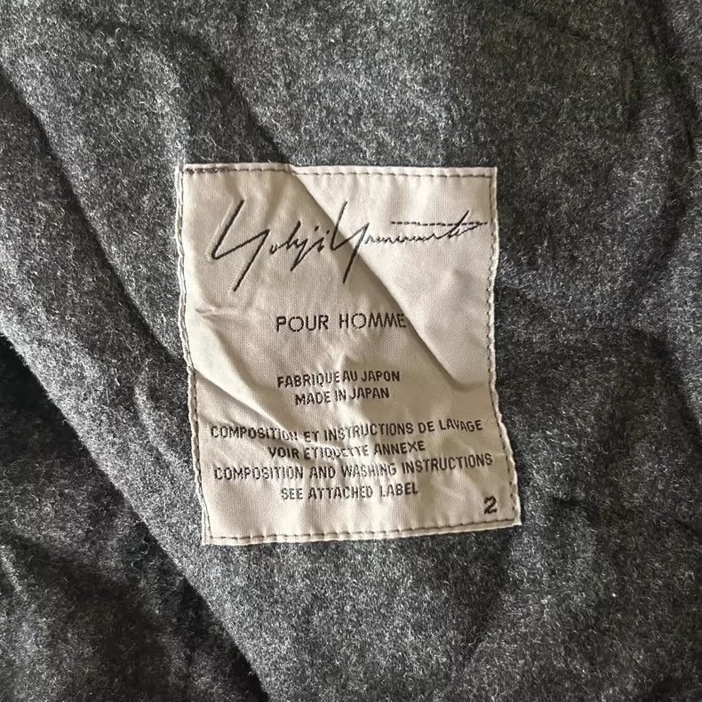 Yohji Yamamoto Yohji Yamamoto Yohji Yamamoto Gray Wool Coat 16AW Size US M / EU 48-50 / 2 - 4 Thumbnail