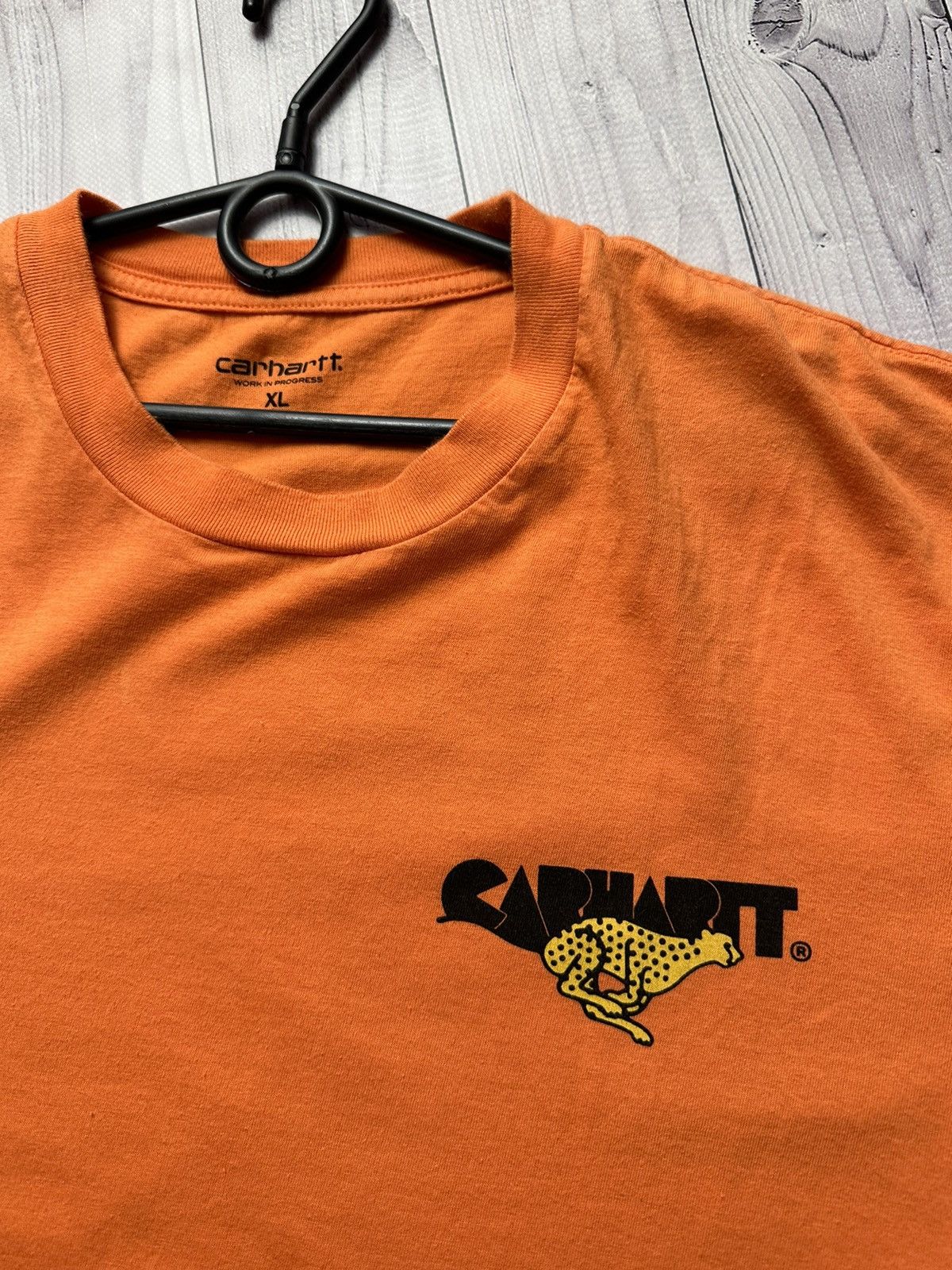 Carhartt × Vintage Vintage Carhartt tee orange Tiger big logo leopard rare Size US XL / EU 56 / 4 - 5 Thumbnail