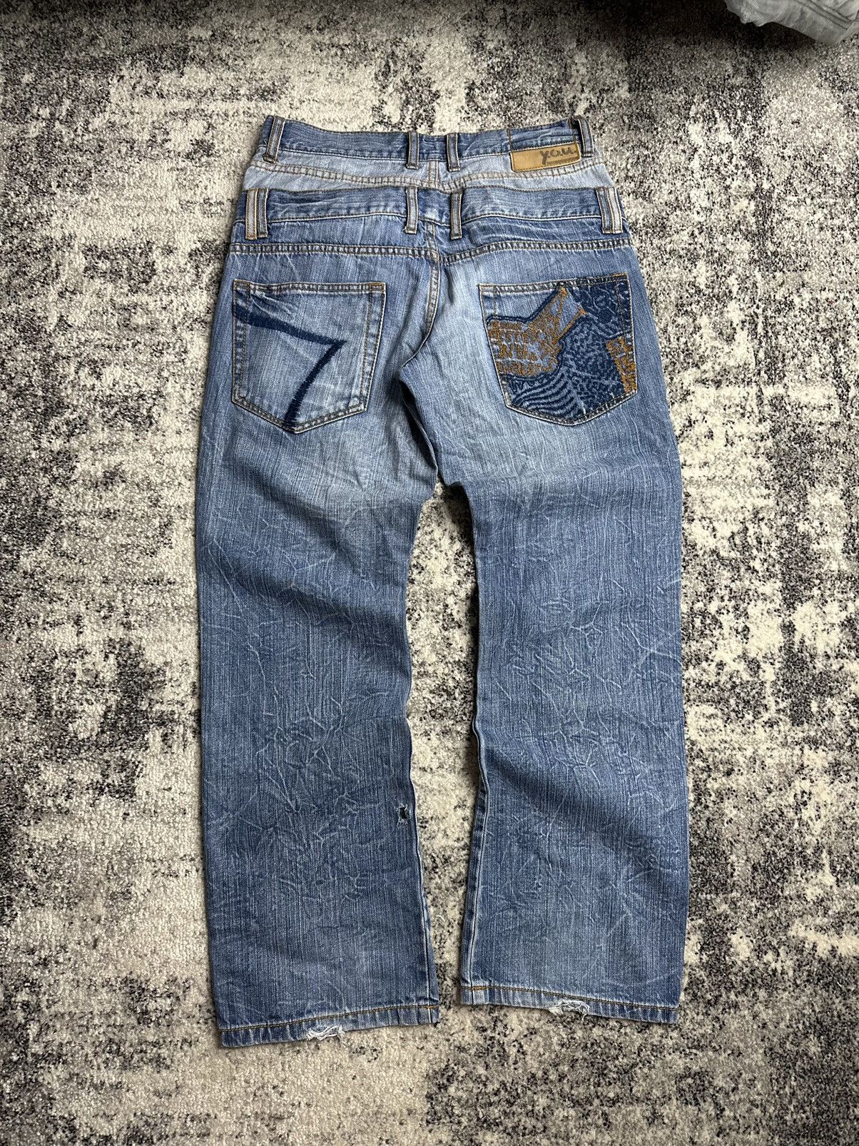 Other Y.O.U Denim Vintage StreetWear Rare Y2K Avant Gard Size US 32 / EU 48 - 3 Thumbnail