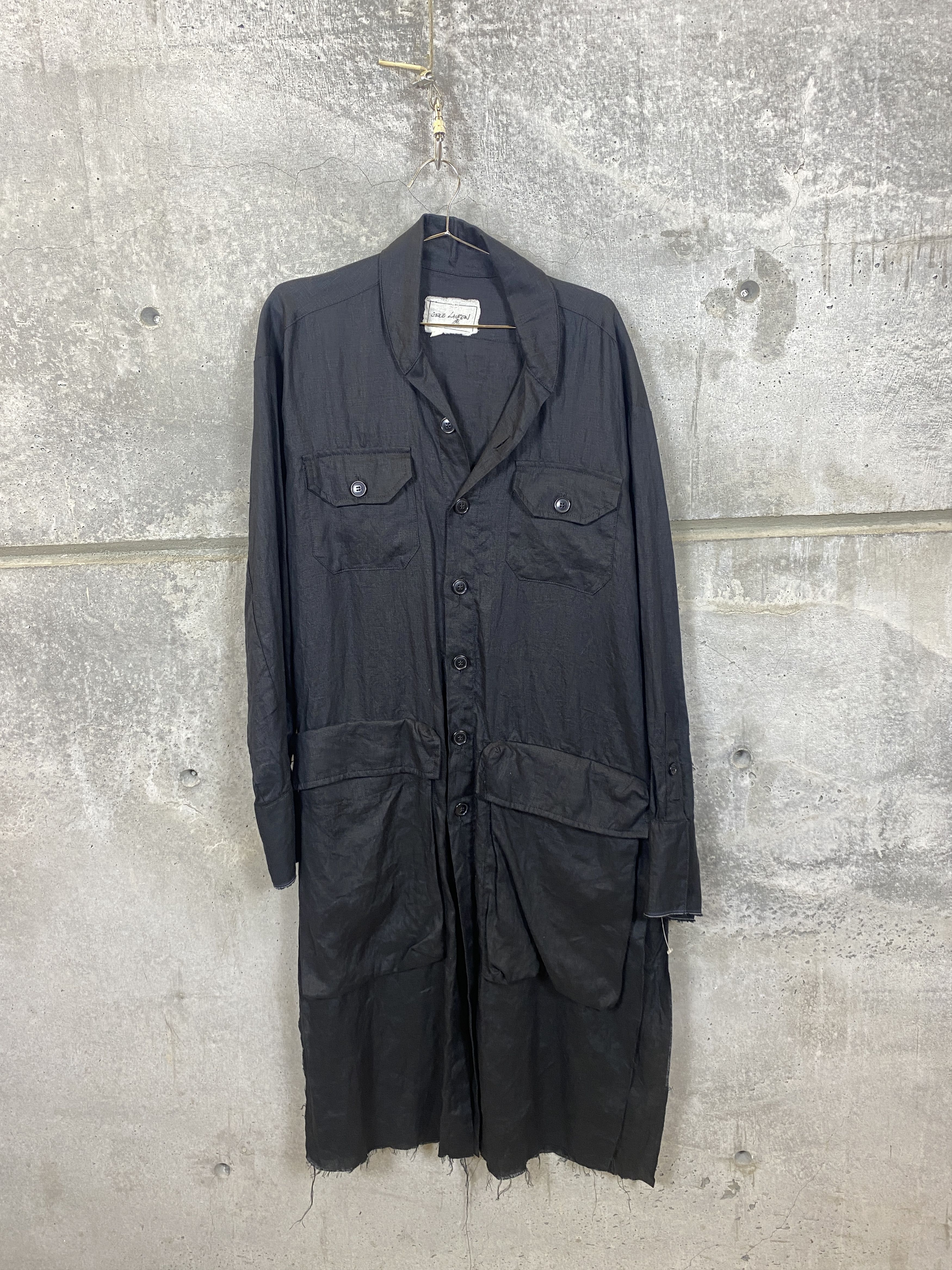 Greg Lauren Greg Lauren Sample Long Linen Cargo Shirt Jacket Size US L / EU 52-54 / 3 - 1 Thumbnail