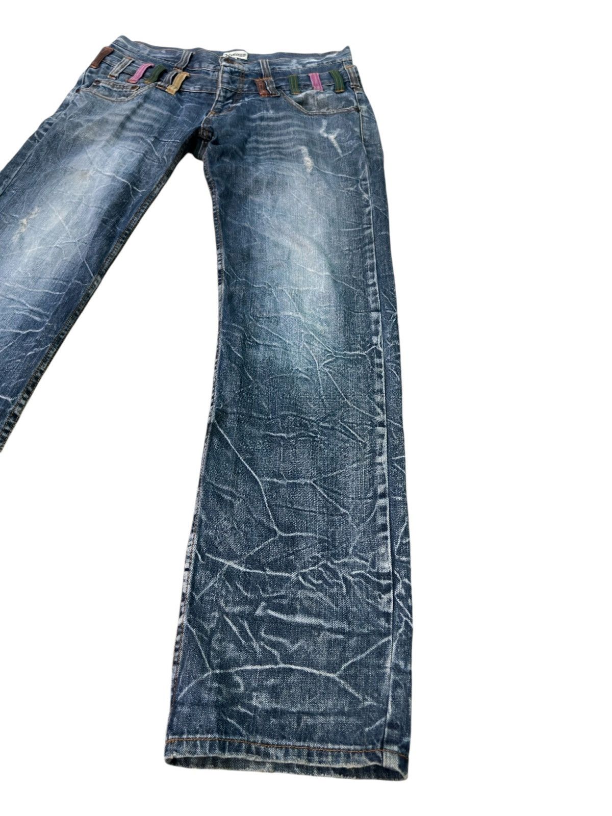 NYLAUS DOUBLE WAIST DENIM JEANS