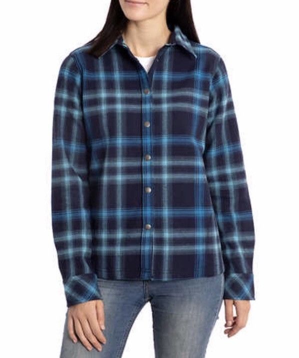 Orvis ORVIS Nova Flannel Shacket Fleece Lined Plaid Snap Size M / US 6-8 / IT 42-44 - 1 Thumbnail