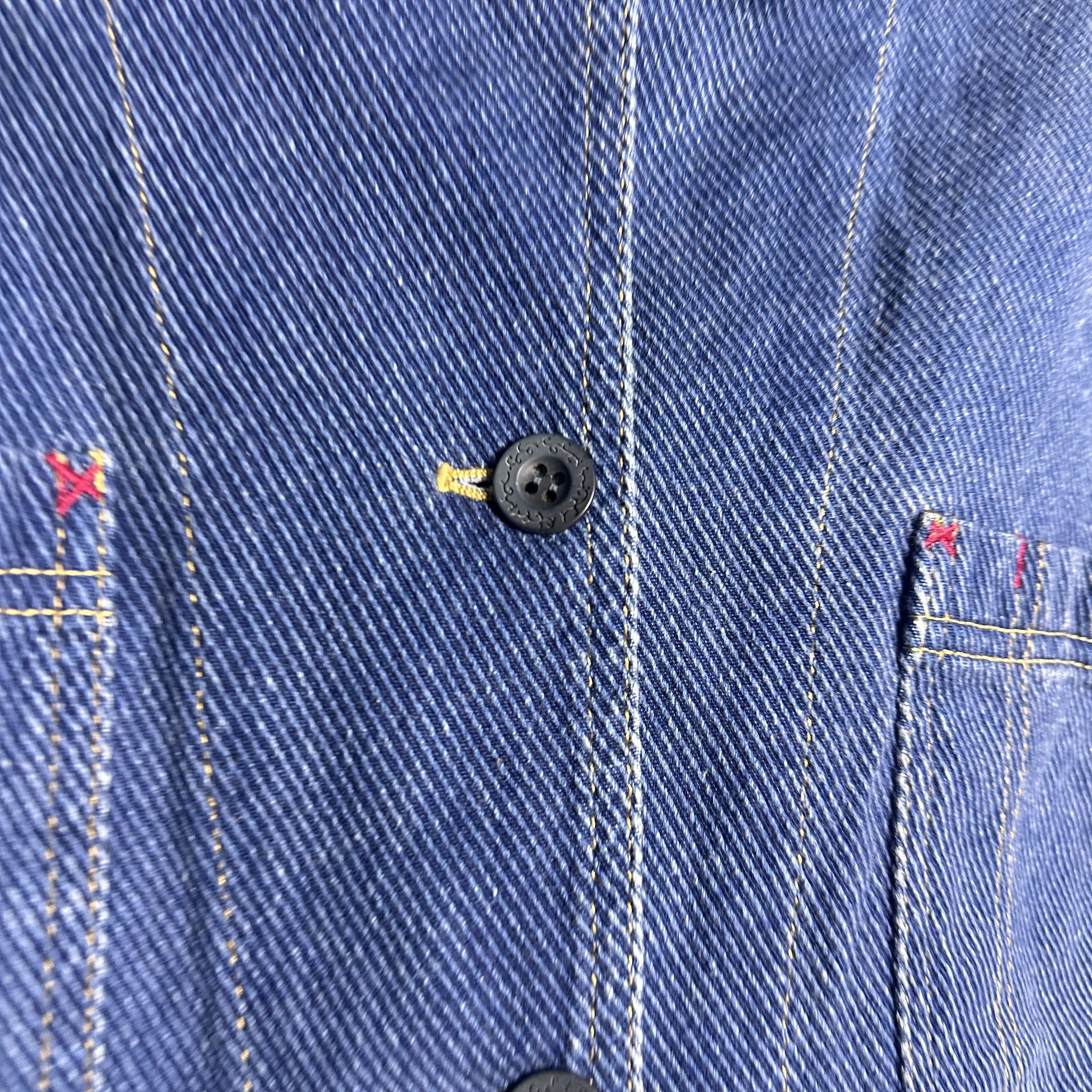 Japanese Brand × Vintage 🔥RARE🔥Vintage Moon Belle Maison Denim Jacket 4 Pocket Size US L / EU 52-54 / 3 - 4 Thumbnail