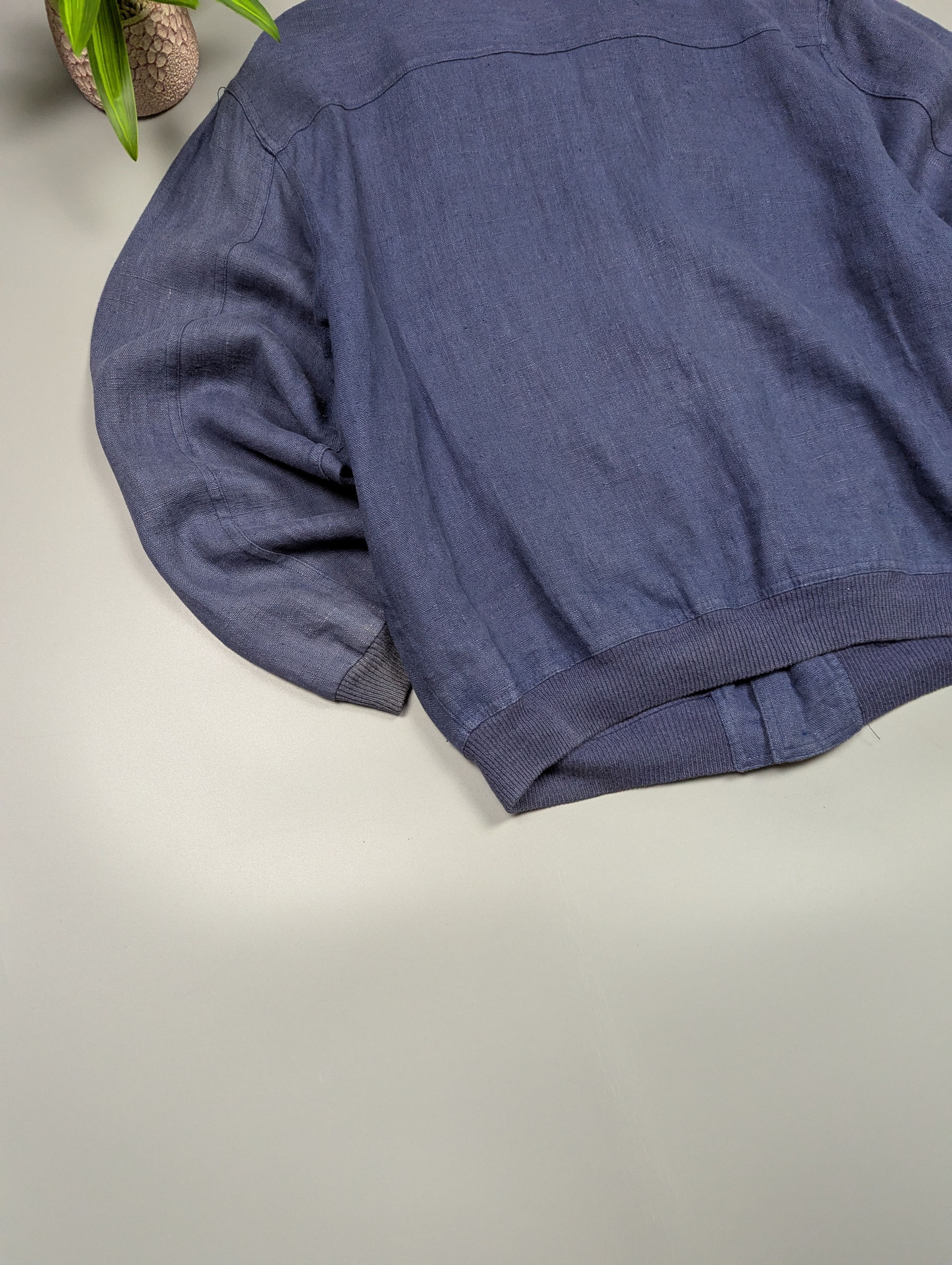 Gran Sasso Rare Gran Sasso 70s Vintage Linen Jacket Faded Blue Size US L / EU 52-54 / 3 - 18 Thumbnail