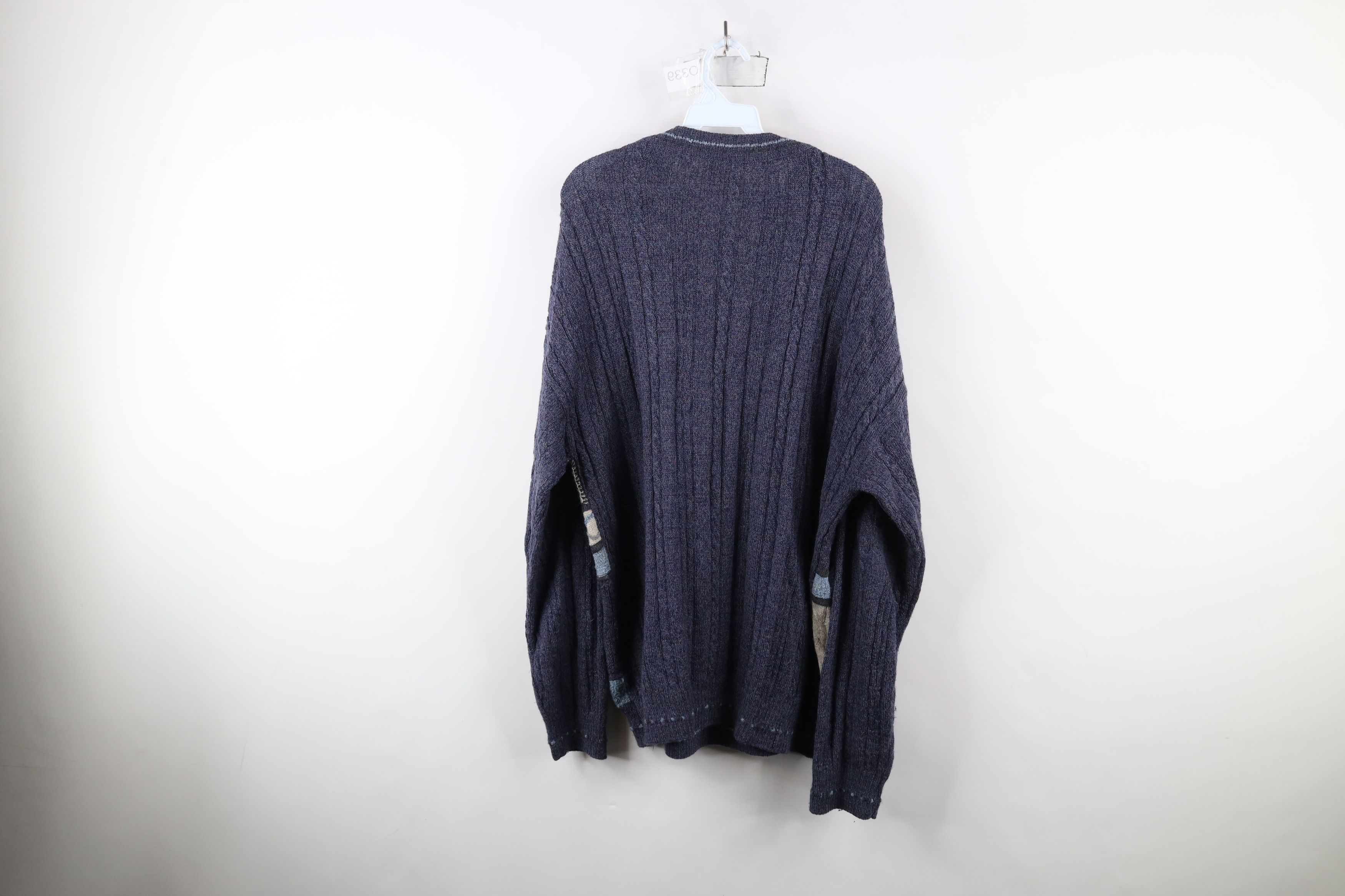 Vintage Vintage 90s Coogi Style Knit Geometric Crewneck Sweater Size US XL / EU 56 / 4 - 8 Thumbnail