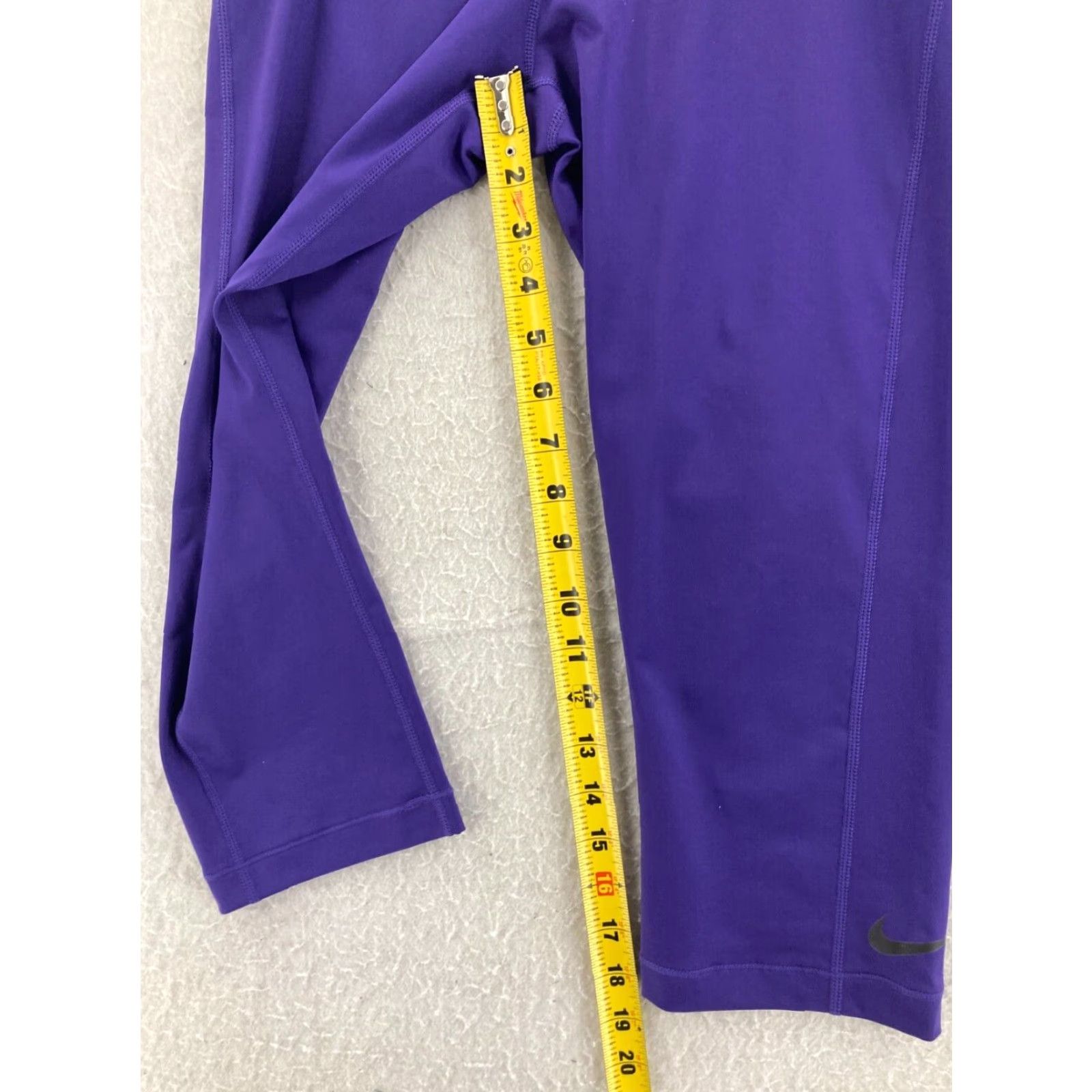 Nike Nike Pro Dri-Fit Compression Pants Womens Large Purple Size 36" / US 14 / IT 50 - 5 Thumbnail