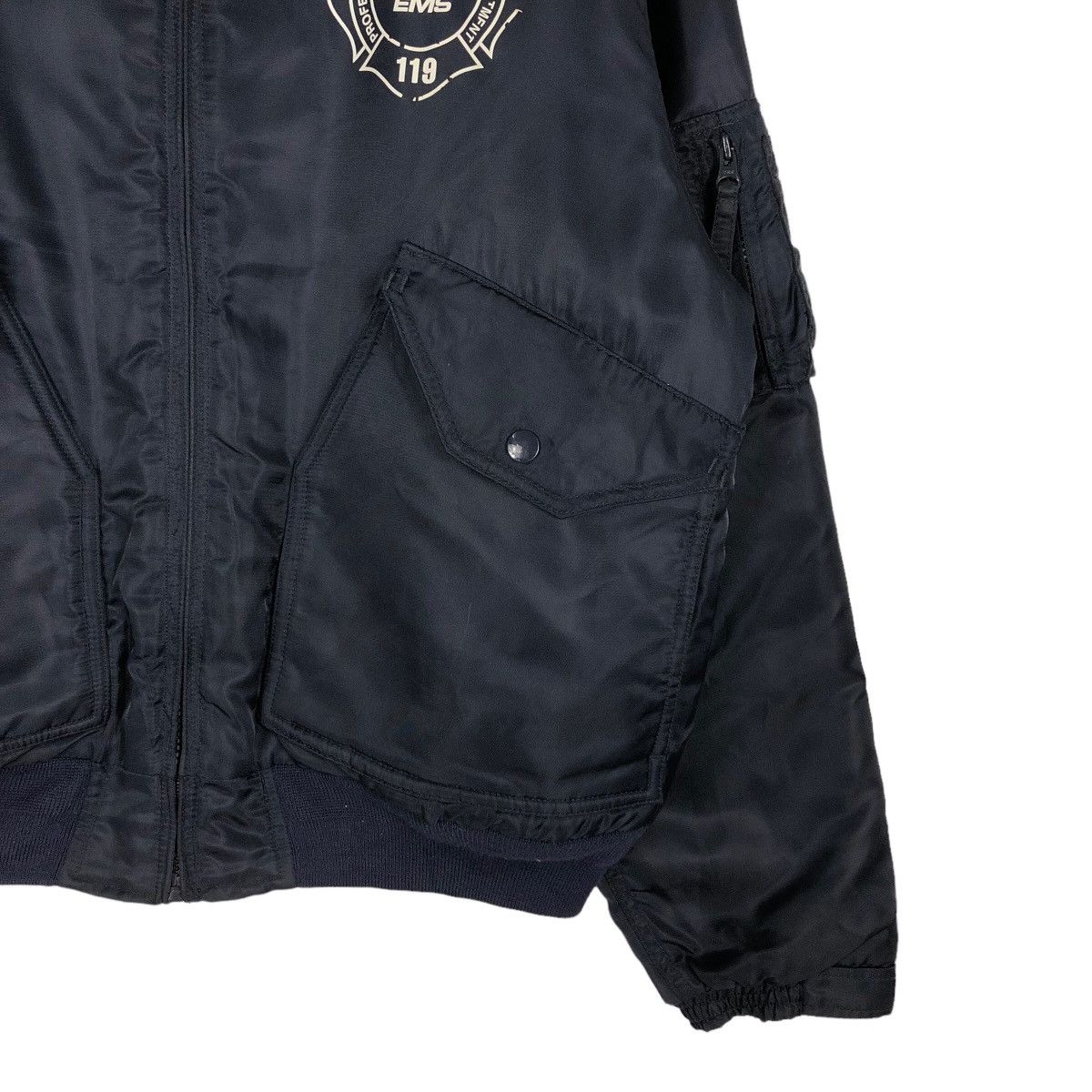 Japanese Brand 🔥Riot Riot Vintage Bomber Jacket Signal Logo Issey Miyake Size US L / EU 52-54 / 3 - 4 Thumbnail