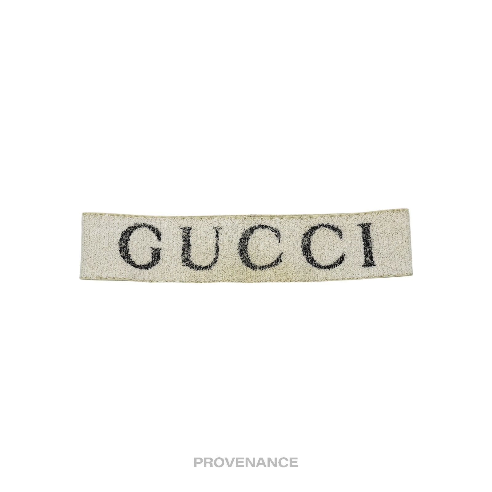 Gucci 🔴 Gucci Logo Headband - Off-White Size ONE SIZE - 1 Thumbnail