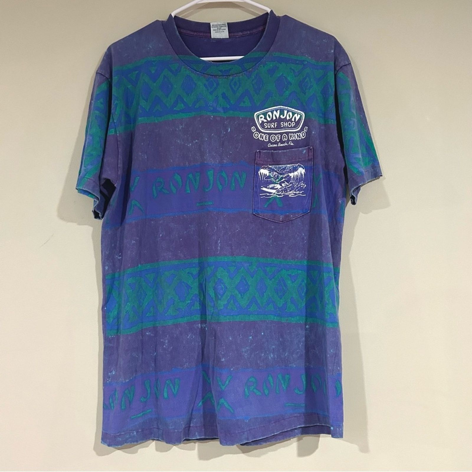 Ron Jon Surf Shop Vintage 1989 Ron Jon Surf Shop AOP Shirt Size US L / EU 52-54 / 3 - 2 Thumbnail