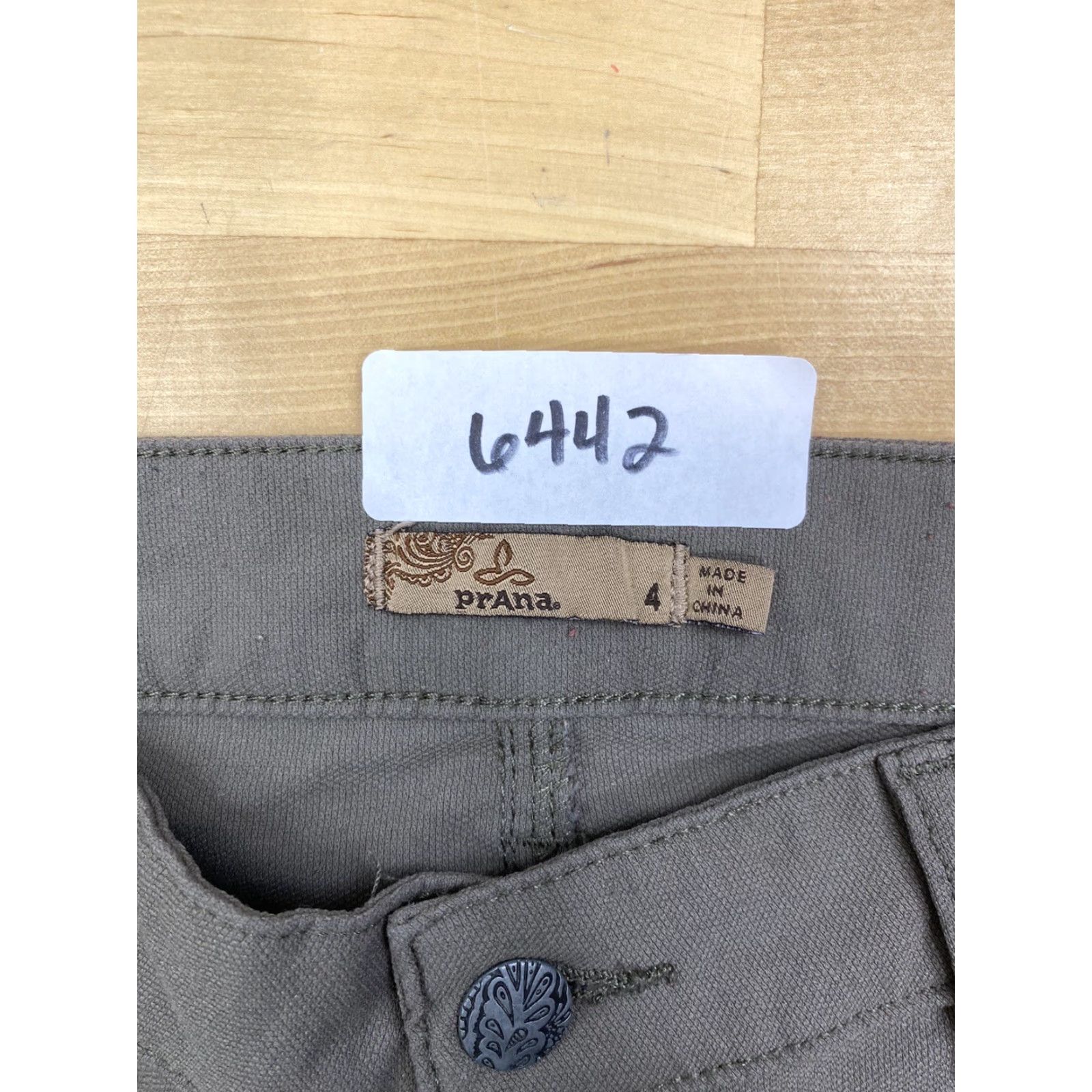 Prana prAna Womens Pants Slim Skinny Regular Solid Gray Chino Casual Size 4 Womens Size 27" / US 4 / IT 40 - 5 Thumbnail