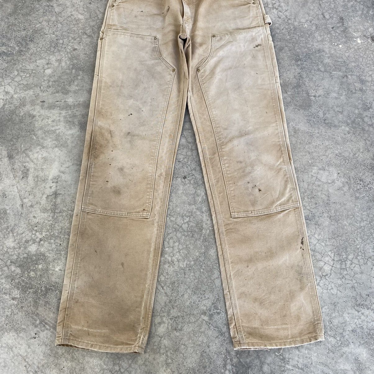 Carhartt Vintage Carhartt Double Knee Faded Tan Carpenter Work Pants Size US 32 / EU 48 - 4 Thumbnail