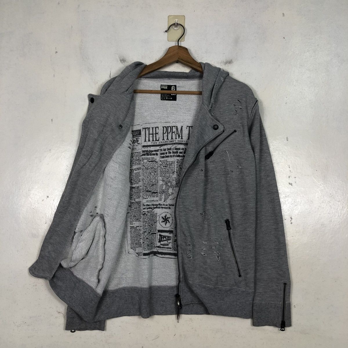 PPFM 📌Cropped Biker Jacket Double Collar PPFM Hysteric Glamour Size US M / EU 48-50 / 2 - 14 Thumbnail