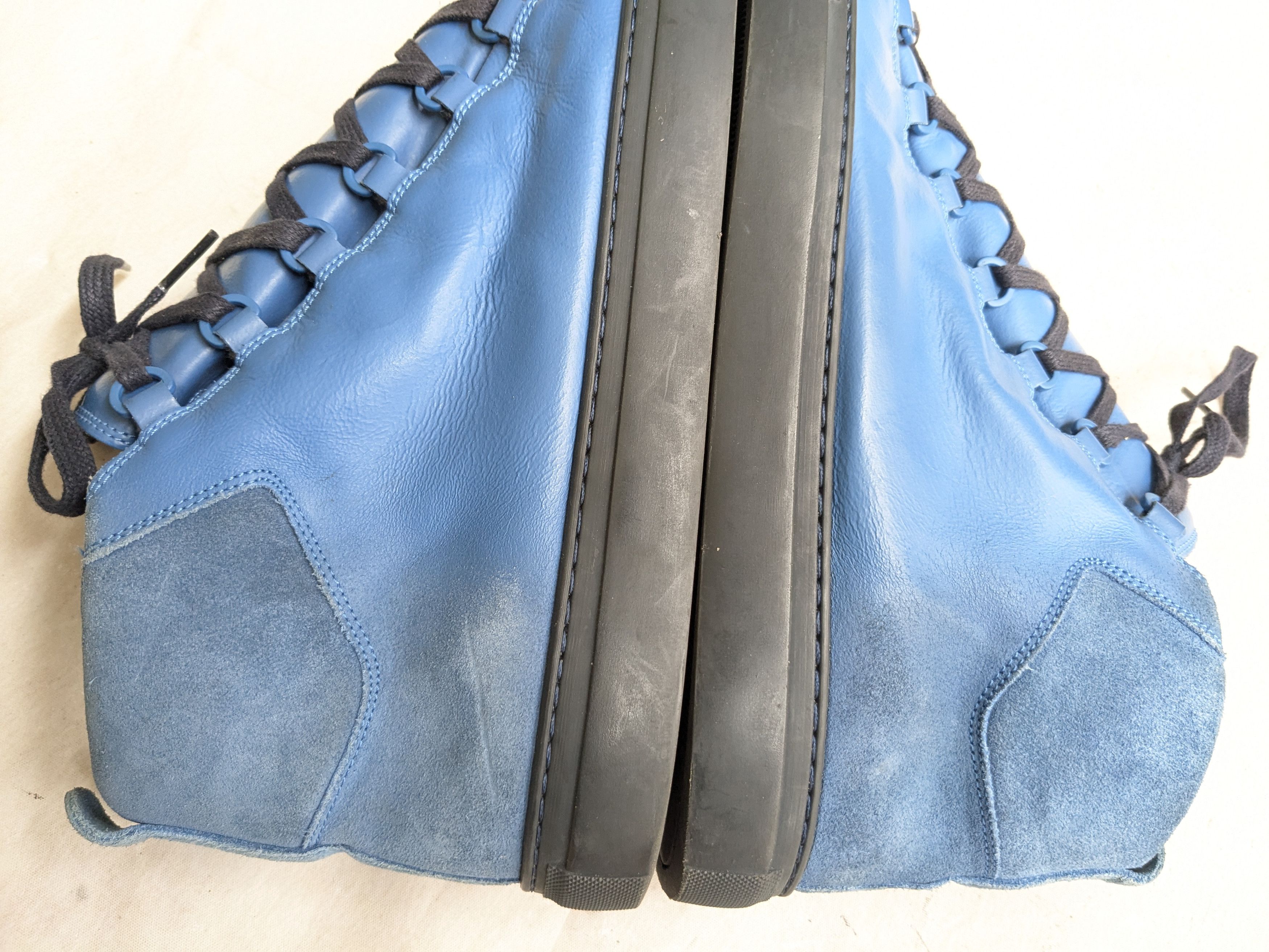 Balenciaga Balenciaga Arena Blue 13 High Tops Suede Size US 13 / EU 46 - 6 Thumbnail