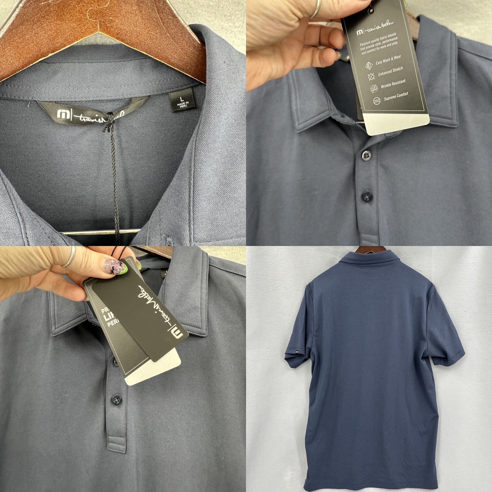 TravisMathew Travis Mathew Polo Shirt Mens Large Golf Performance Collar Gray Dad Preppy Shirt Size US L / EU 52-54 / 3 - 8 Thumbnail