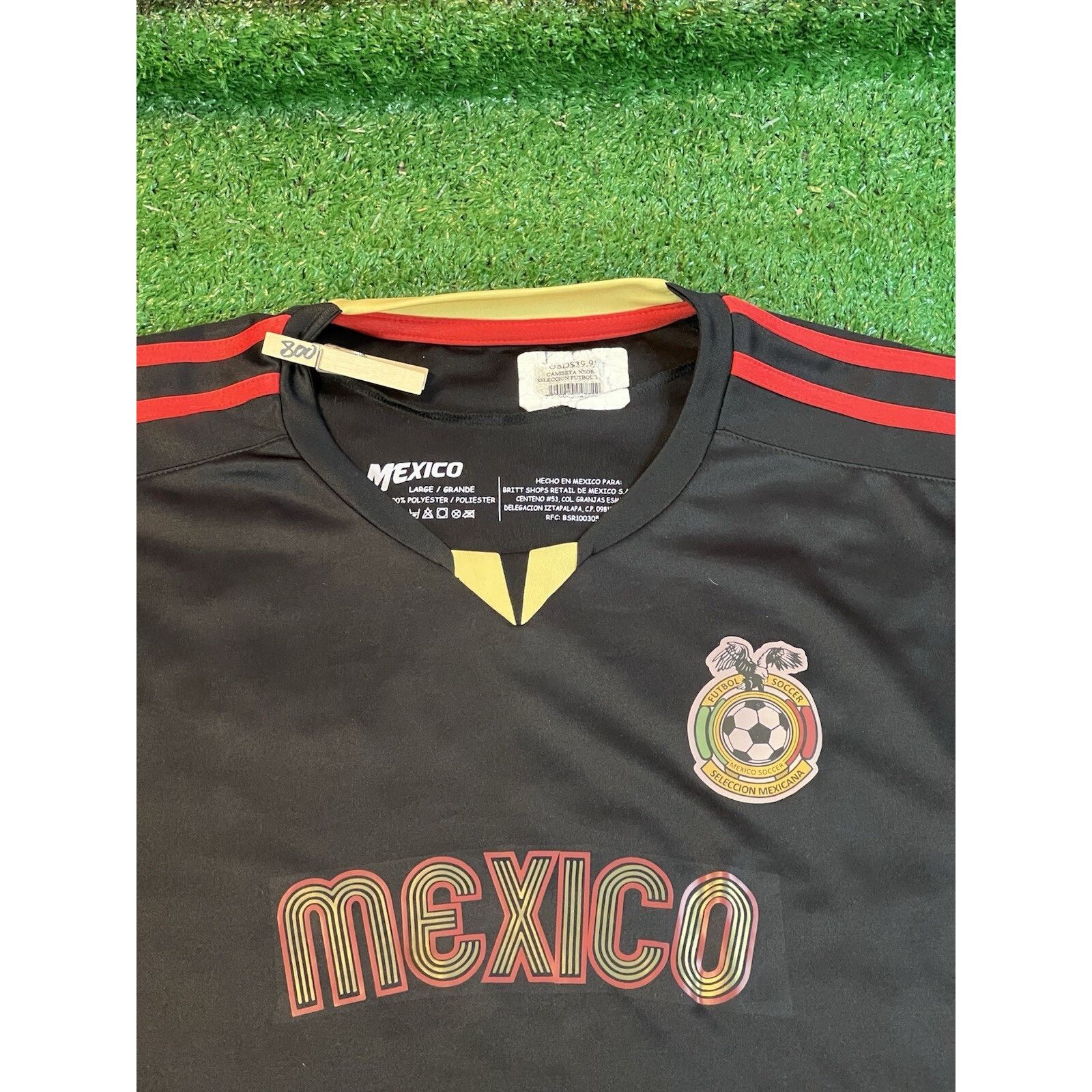 CHALLENGER Mexico National Team Black Soccer Jersey Men’s Size L Size US L / EU 52-54 / 3 - 2 Thumbnail