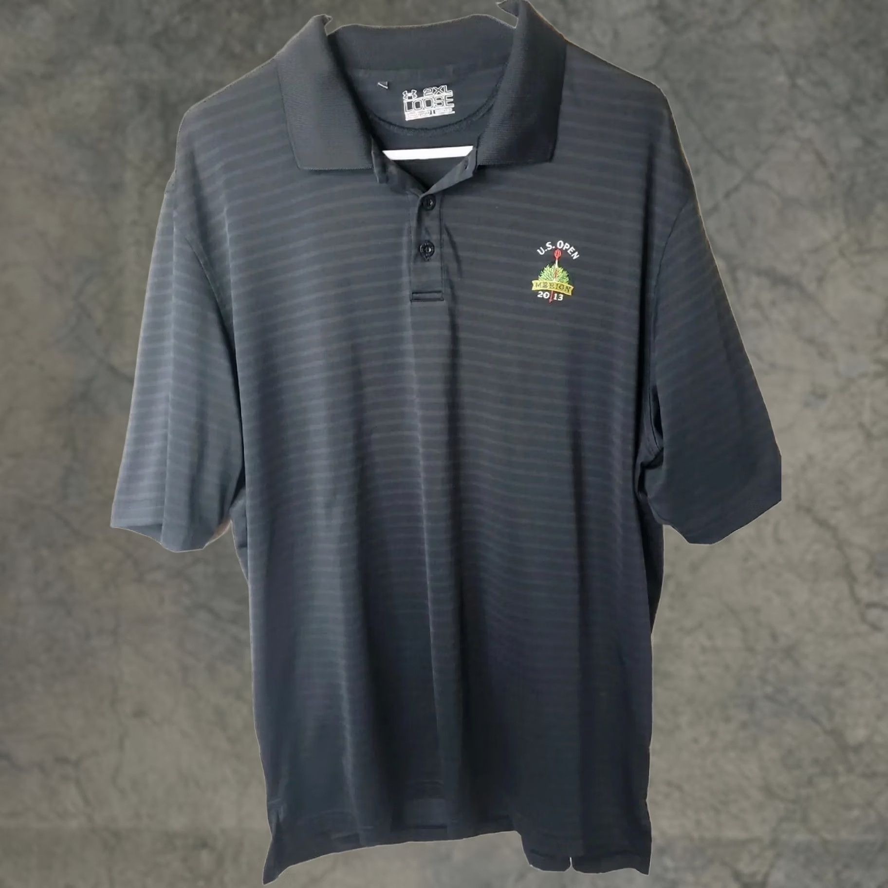 Under Armour Under Armour Shirt Men's 2XL Black Striped Loose Fit U.S. Open Merion 2013 Size US XXL / EU 58 / 5 - 1 Thumbnail